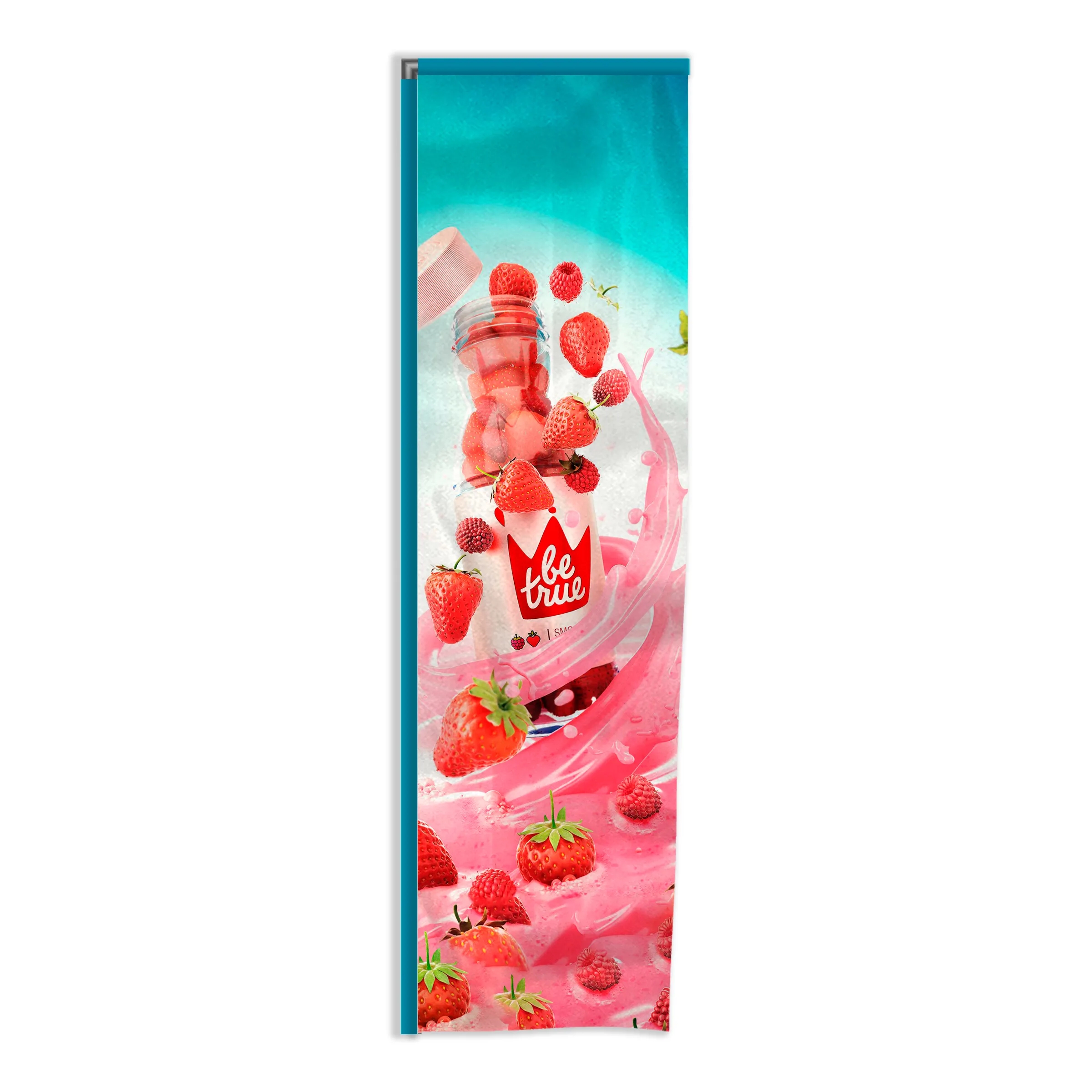 Custom Digital Printed Deluxe Tower Flags 12' x 40" 2
