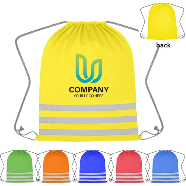 Reflective Safety Drawstring Bag 1