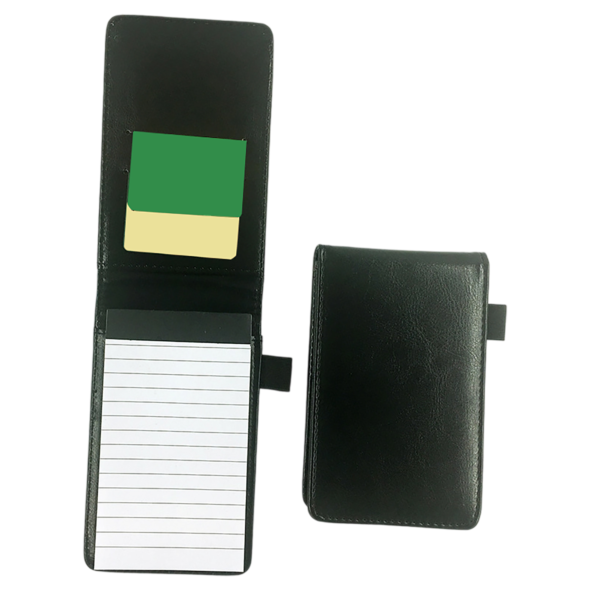 Premium Leather Mini Pocket Notepad Set with Pen Holder 1