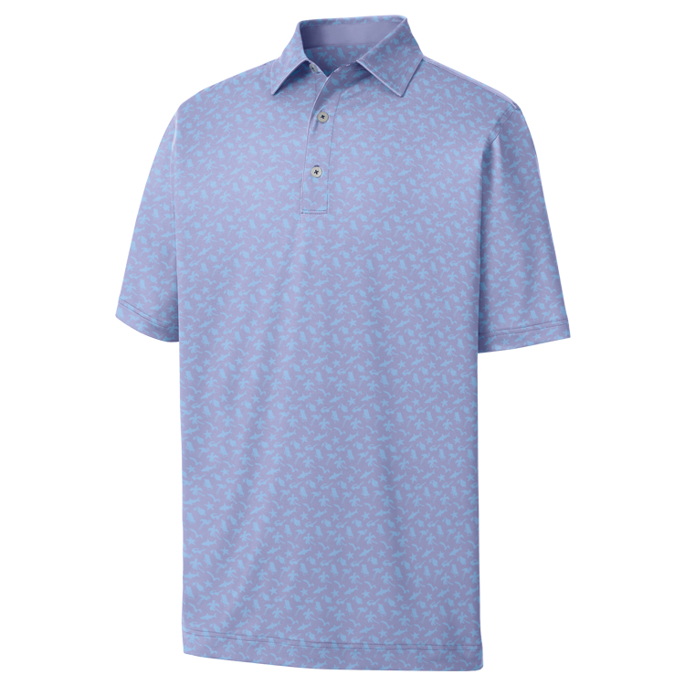 FootJoy Beach Print Lisle- Athletic Fit Polo 4