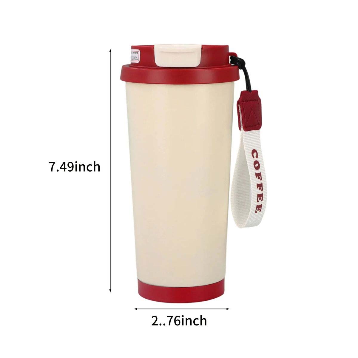 Travel Coffee Cup 16 Oz Stainless Steel 6