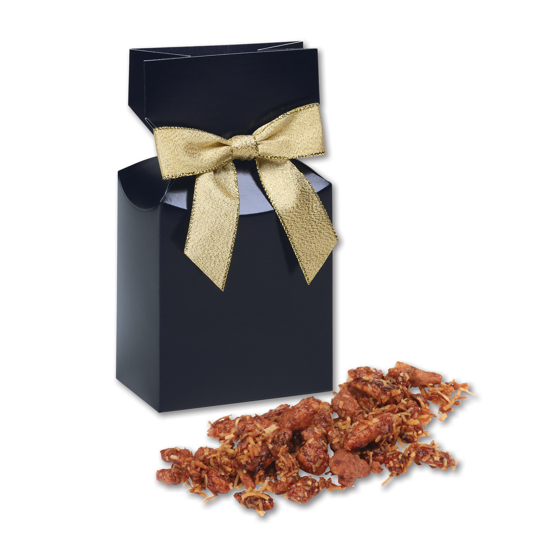 Coconut Praline Pecans in Navy Premium Delights Gift Box 3