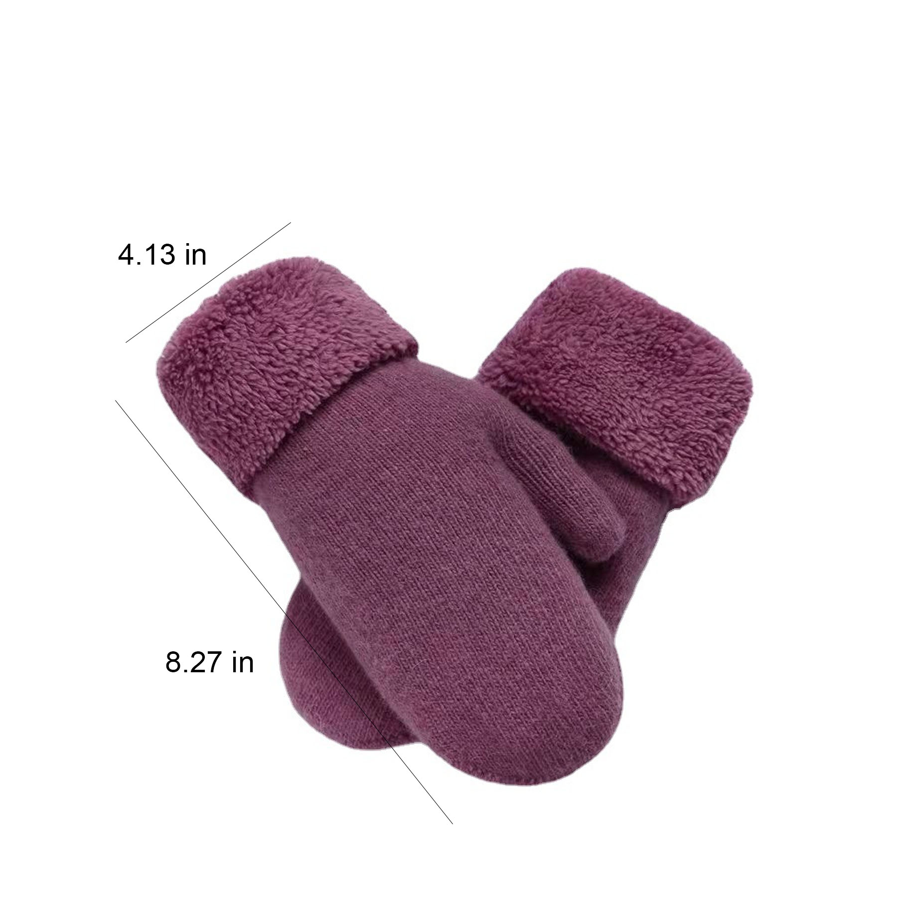 Plush Double-Layer Mittens 4