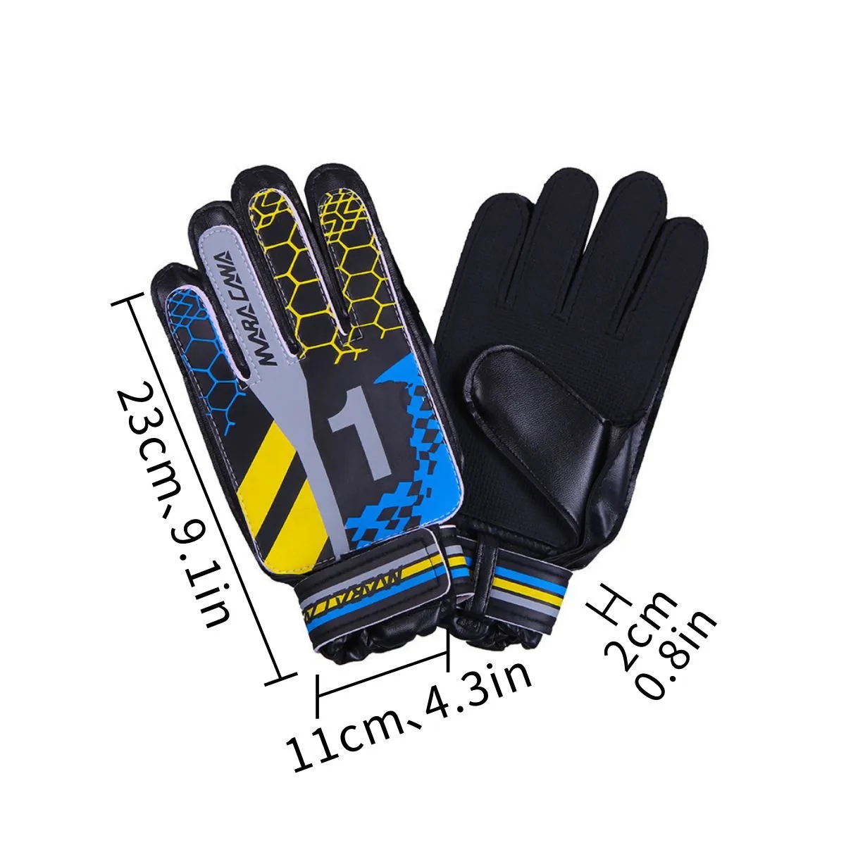 Breathable Goalkeeper Gloves With Grip And Wrist Strap 4