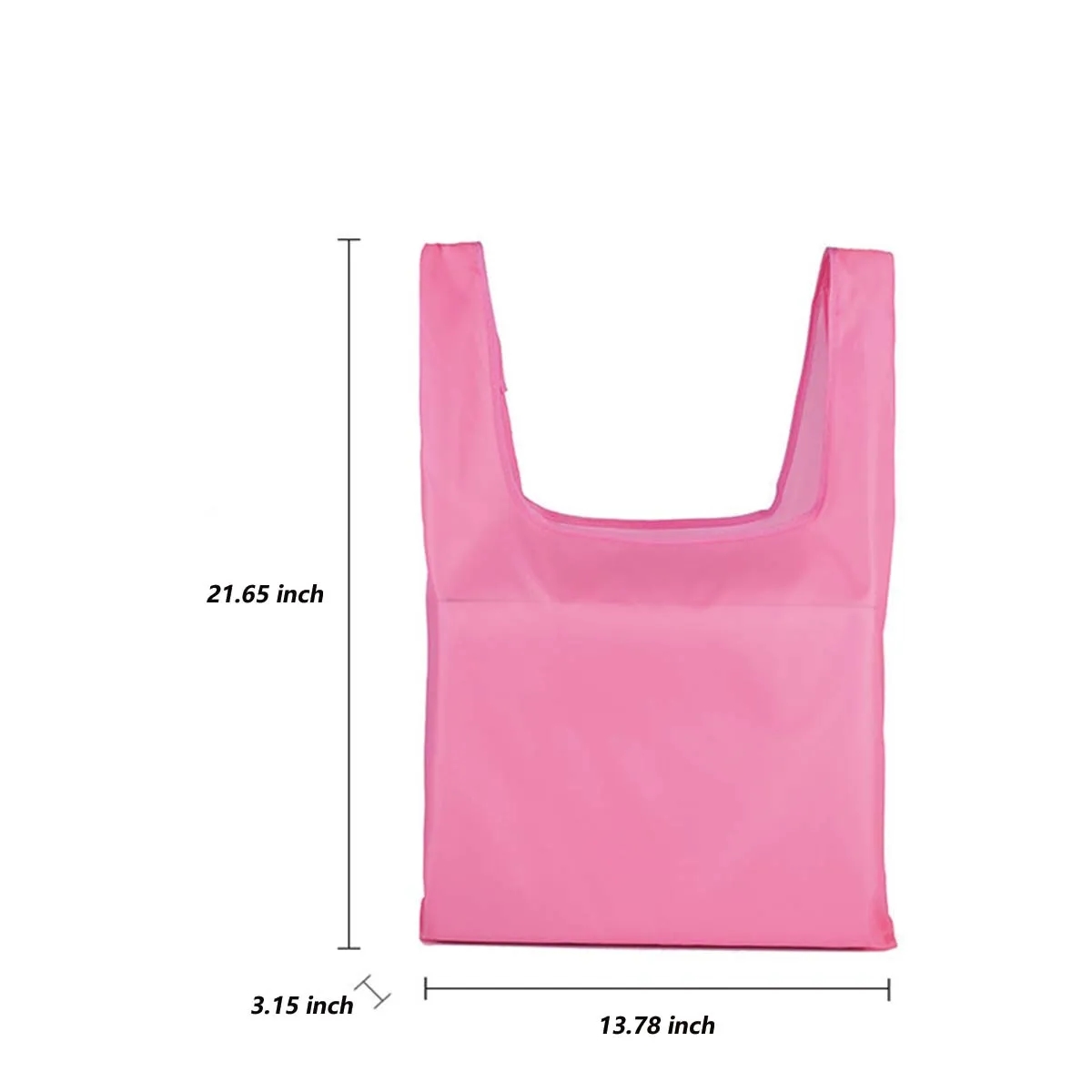 Stock Durable Colorful Folding Reusable Grocery Bags, custom tote bag with logo imprint 8