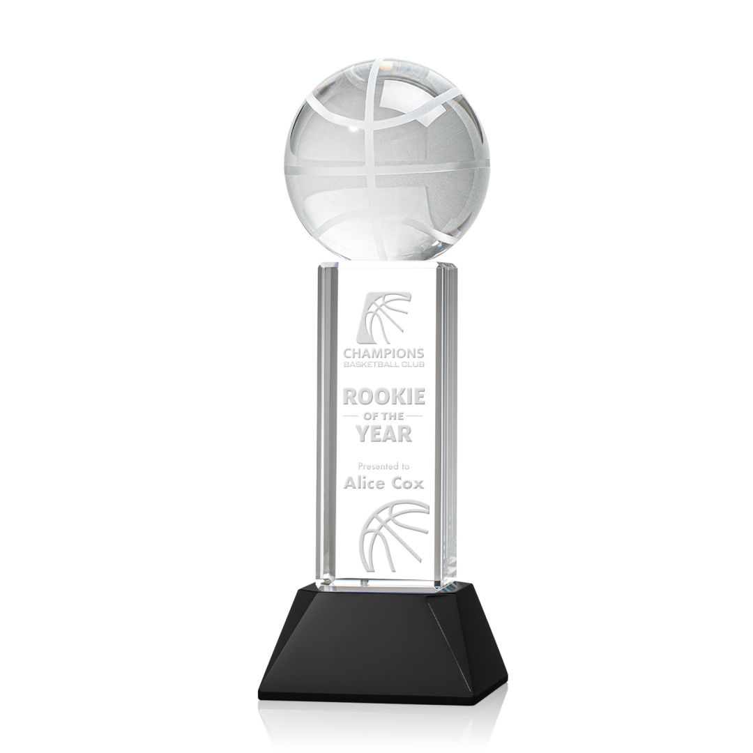 Basketball Award on Stowe Base - Black 8