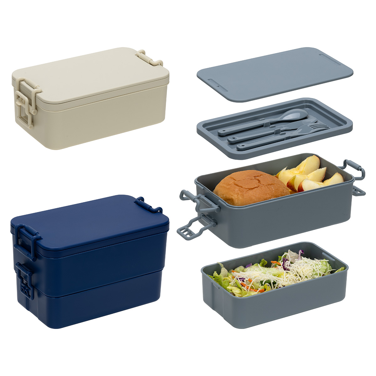Canteen Stackable Lunch Box With Utensils 22