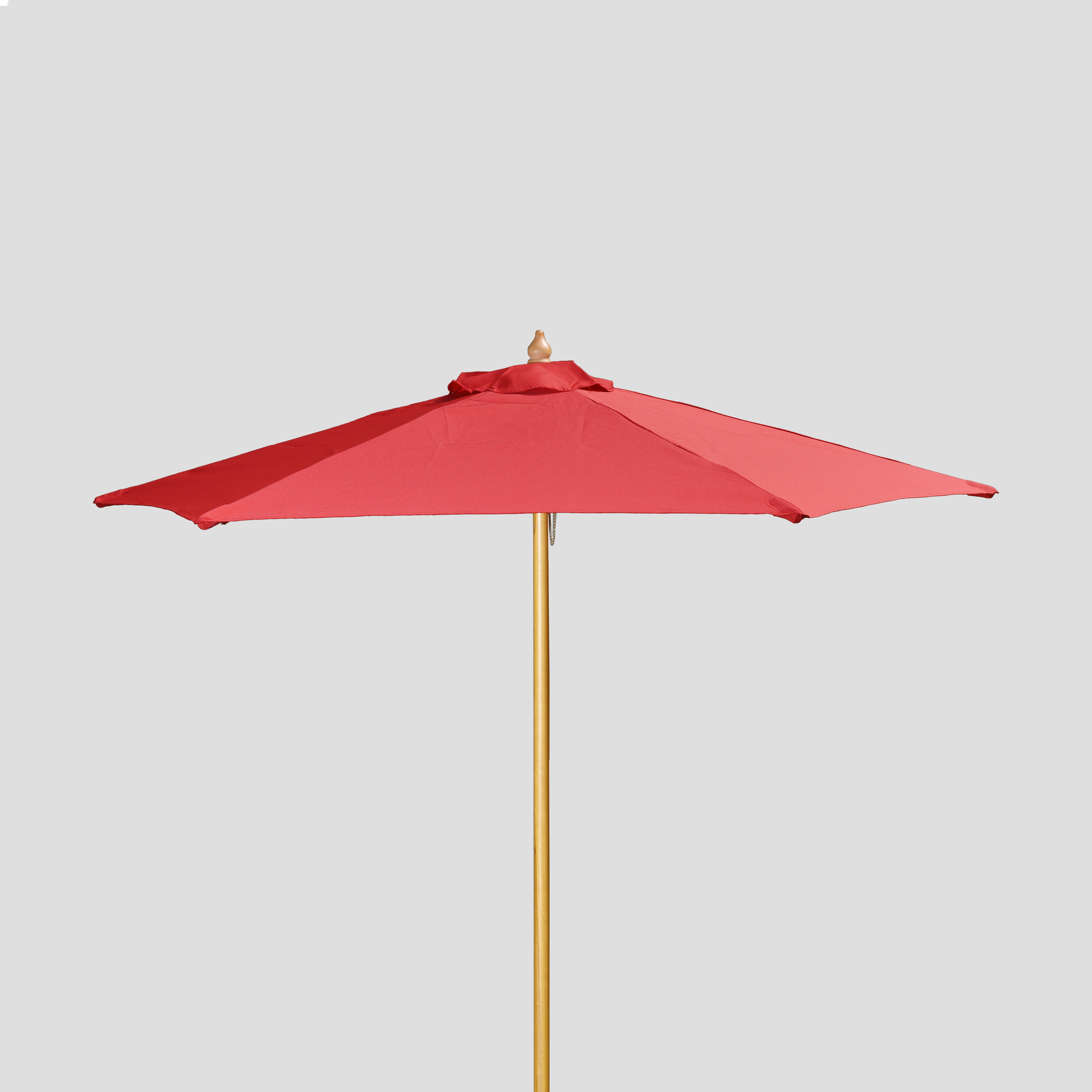 7' Wood Market Umbrella