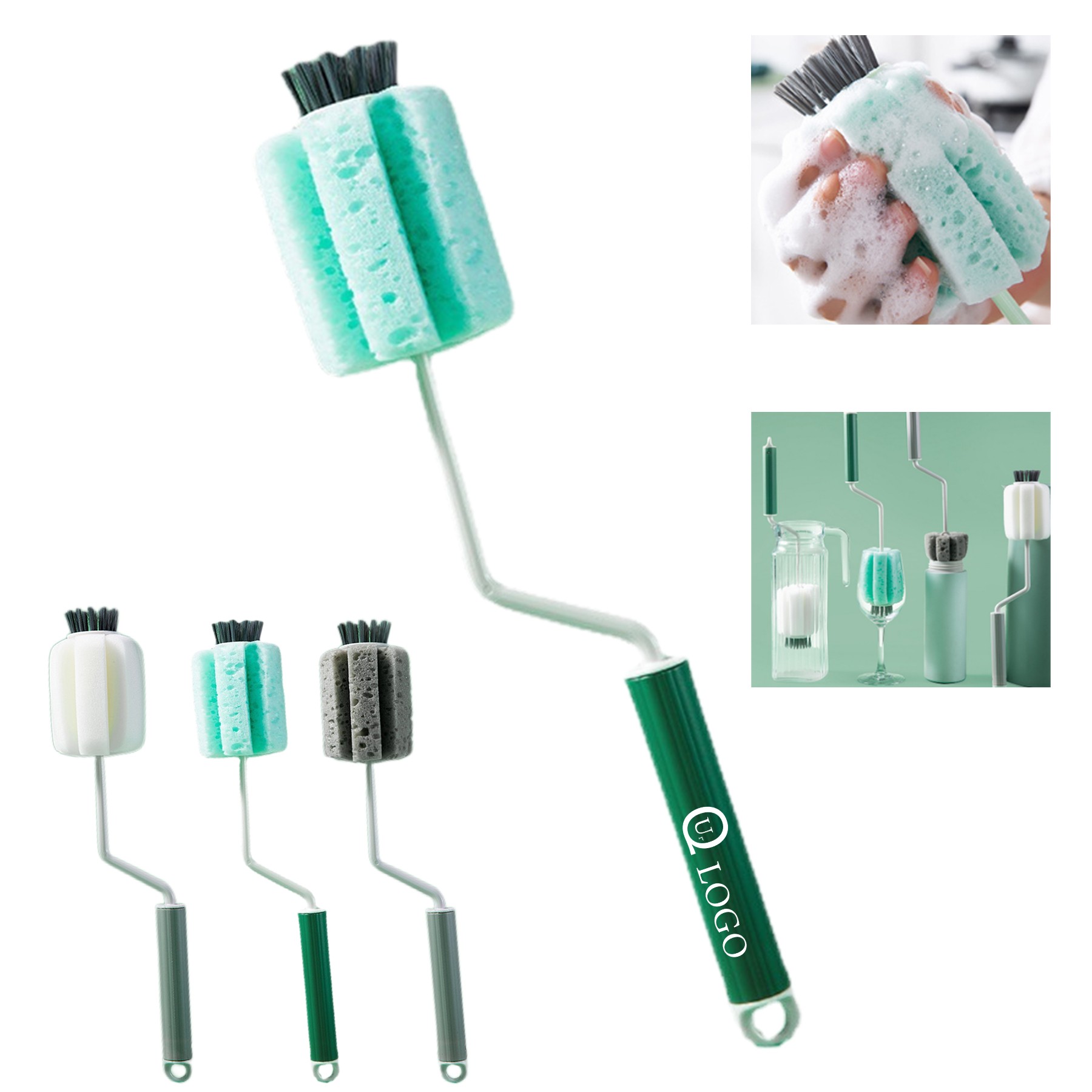 Rotatable Long Handle Cup Brush
