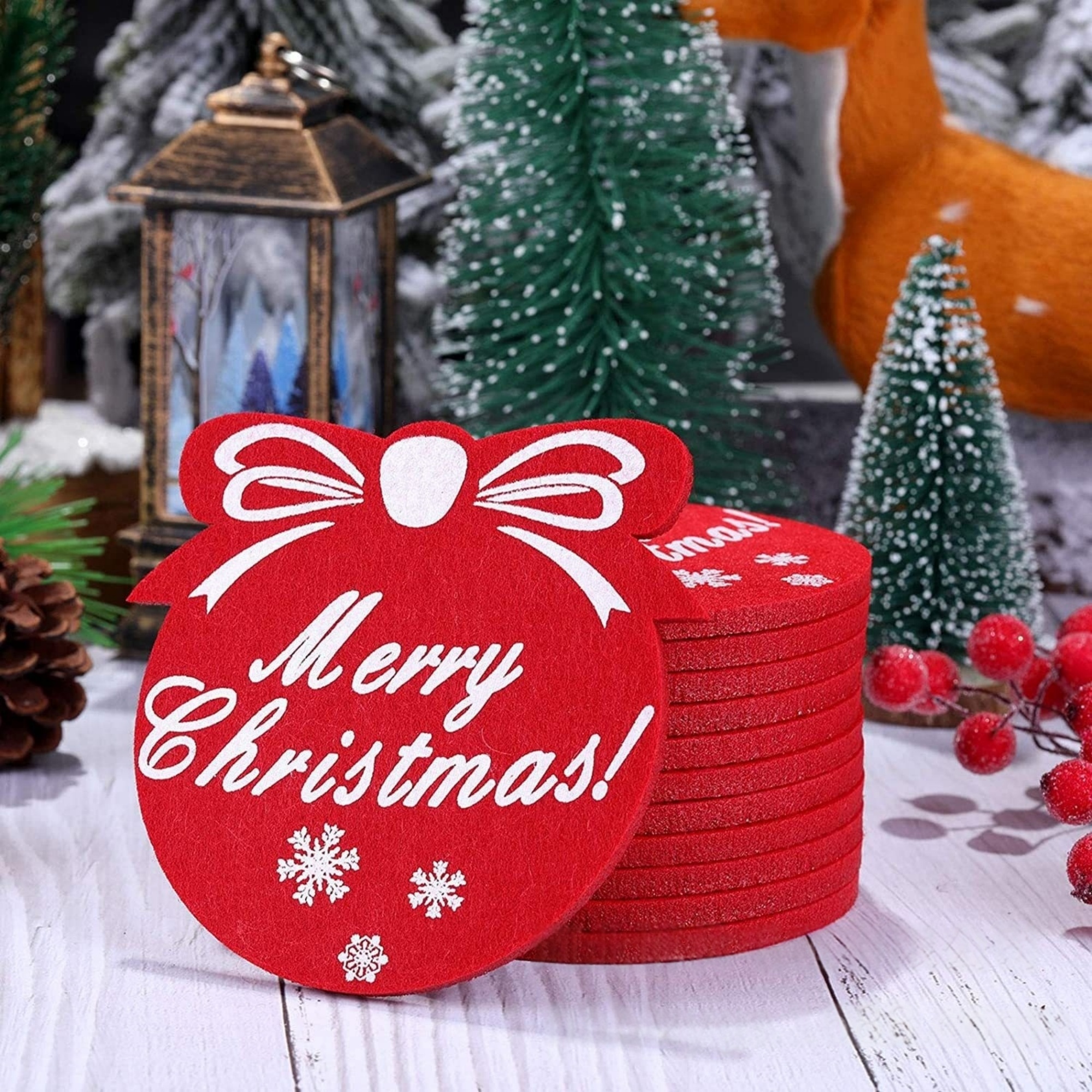 Eco Felt Christmas Coaster 5