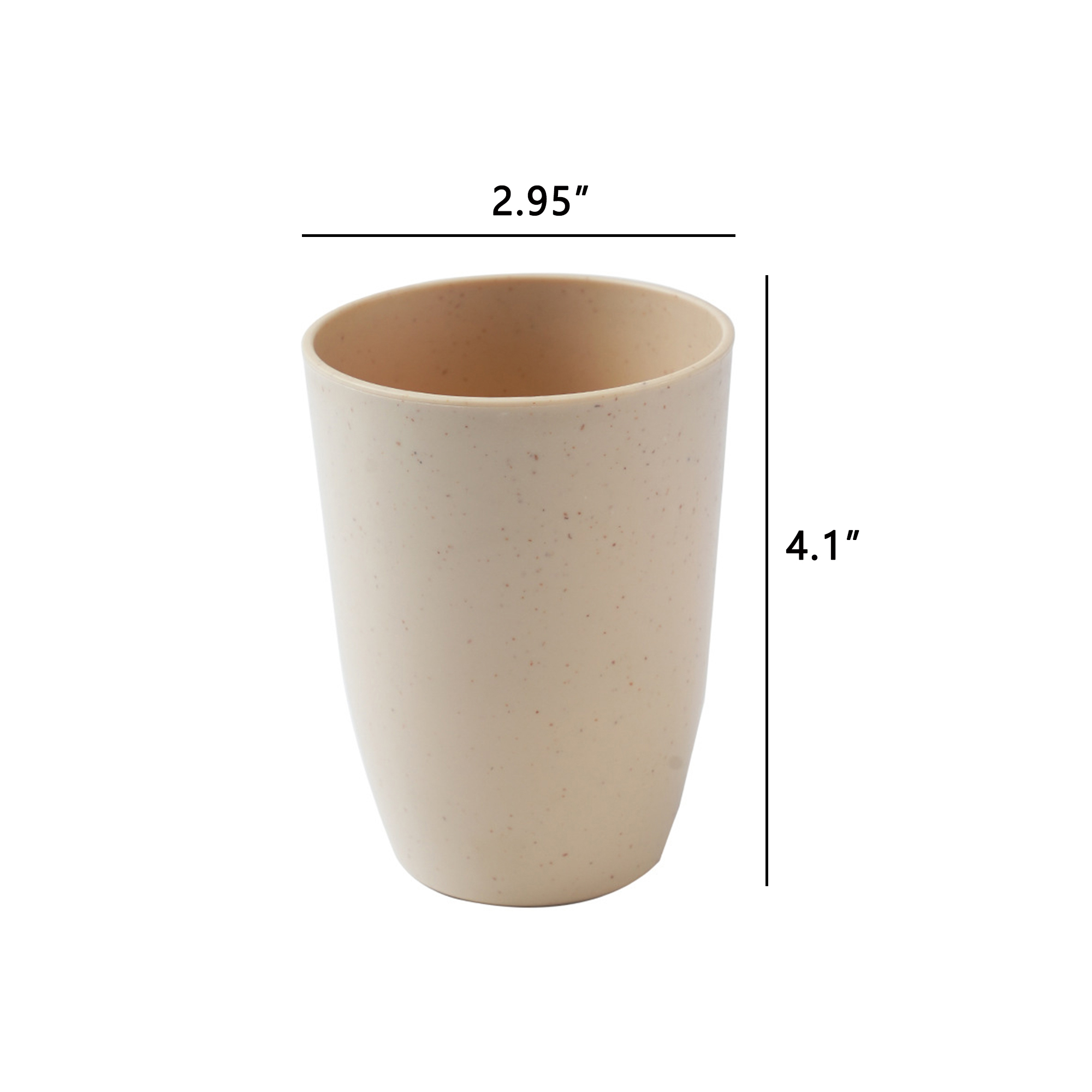 12oz Wheat Straw PP Eco-Friendly Cup 5