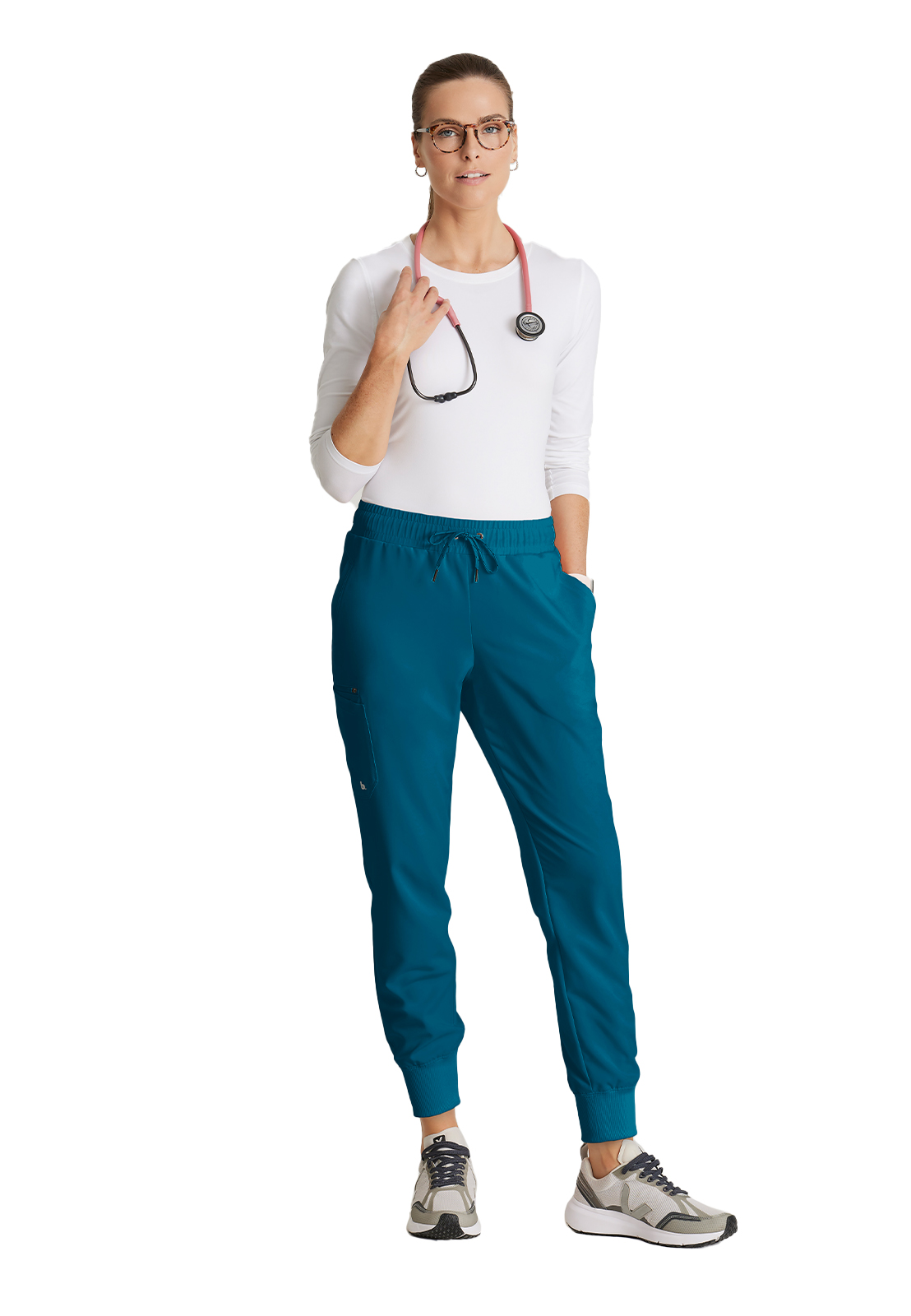 Barco Unify - Women's Five-Pocket Rib Knit Cuff Union Jogger Scrub Pant 13
