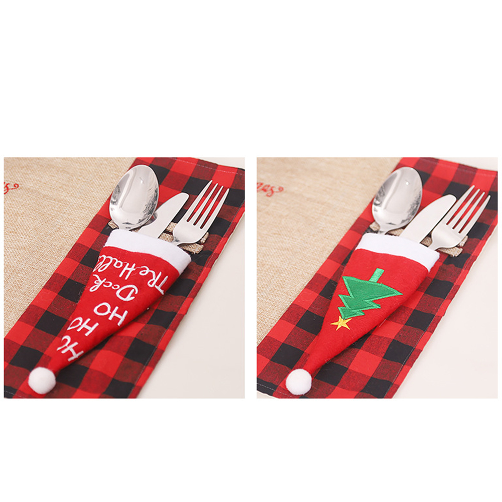 Christmas Hat Knife and Fork Bag 2