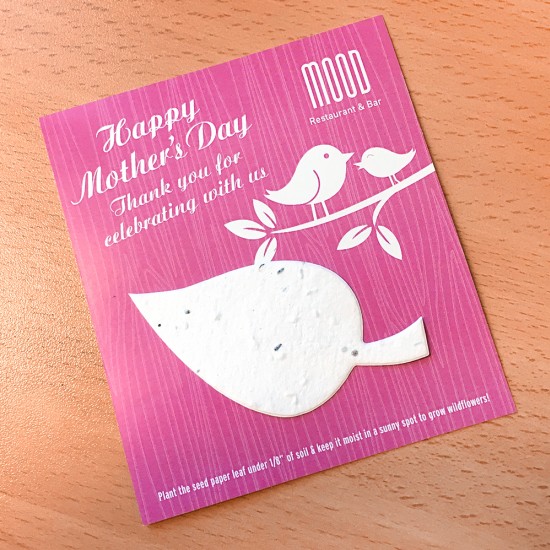 Mother's Day Eco Leaf Flat Cards 6