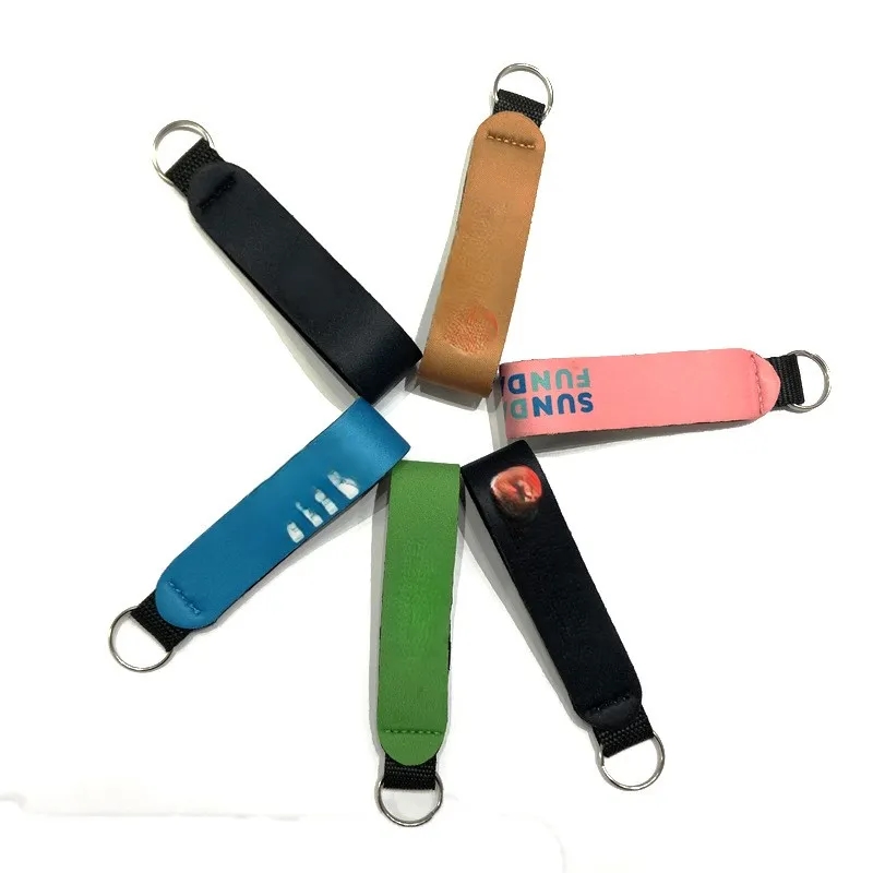 Floating Neoprene Keychain Waterproof Buoyant Key Ring 4
