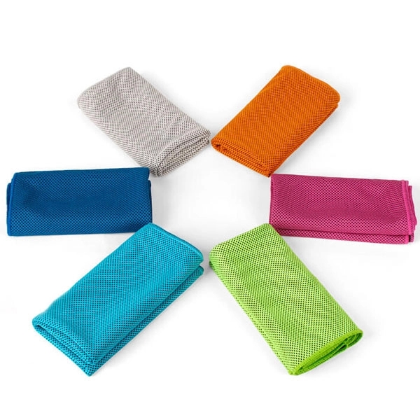 Promotional Microfiber Cooling Towel - 31.5 " x 11.8 " 3