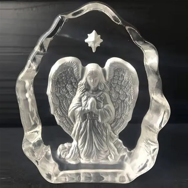 Crystal Cross Iceberg Paperweight 3