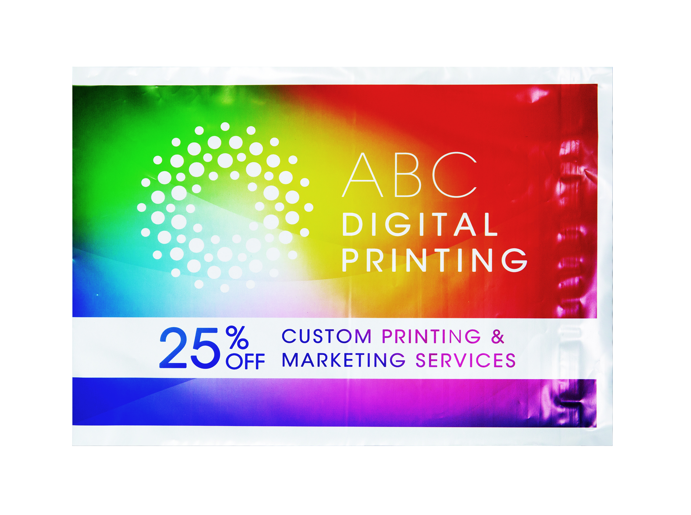 Full Color Flat 1-Sided Poly Mailers (9.75" x 12")