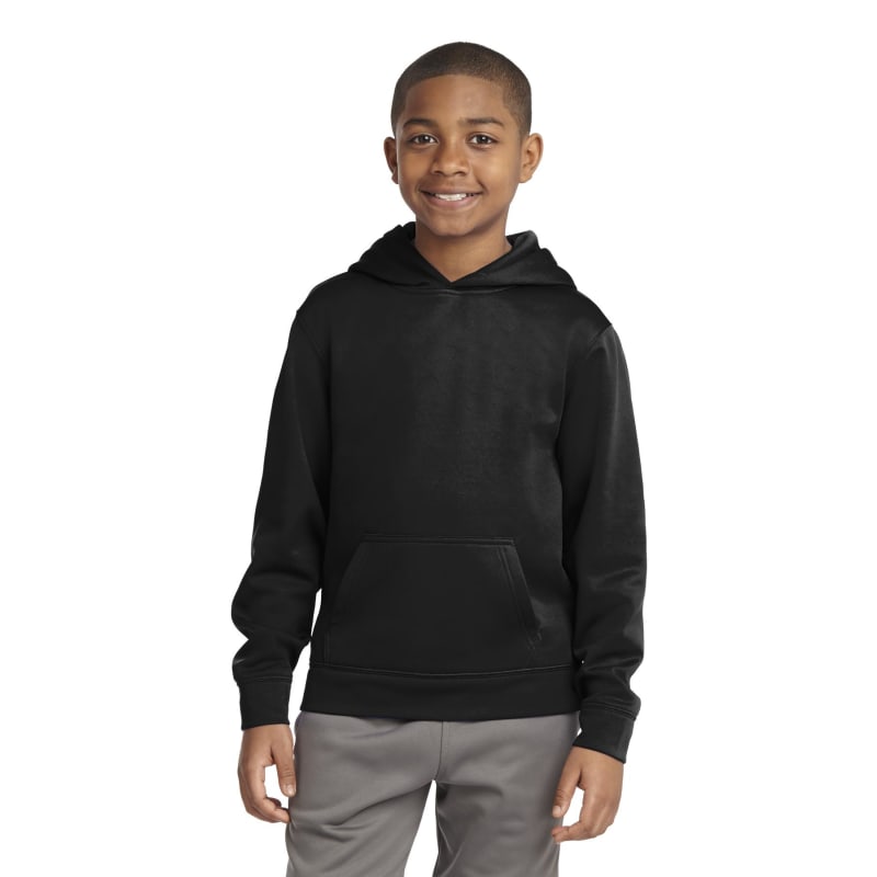 Sport-Tek Youth Sport-Wick Fleece Hooded Pullover. 19