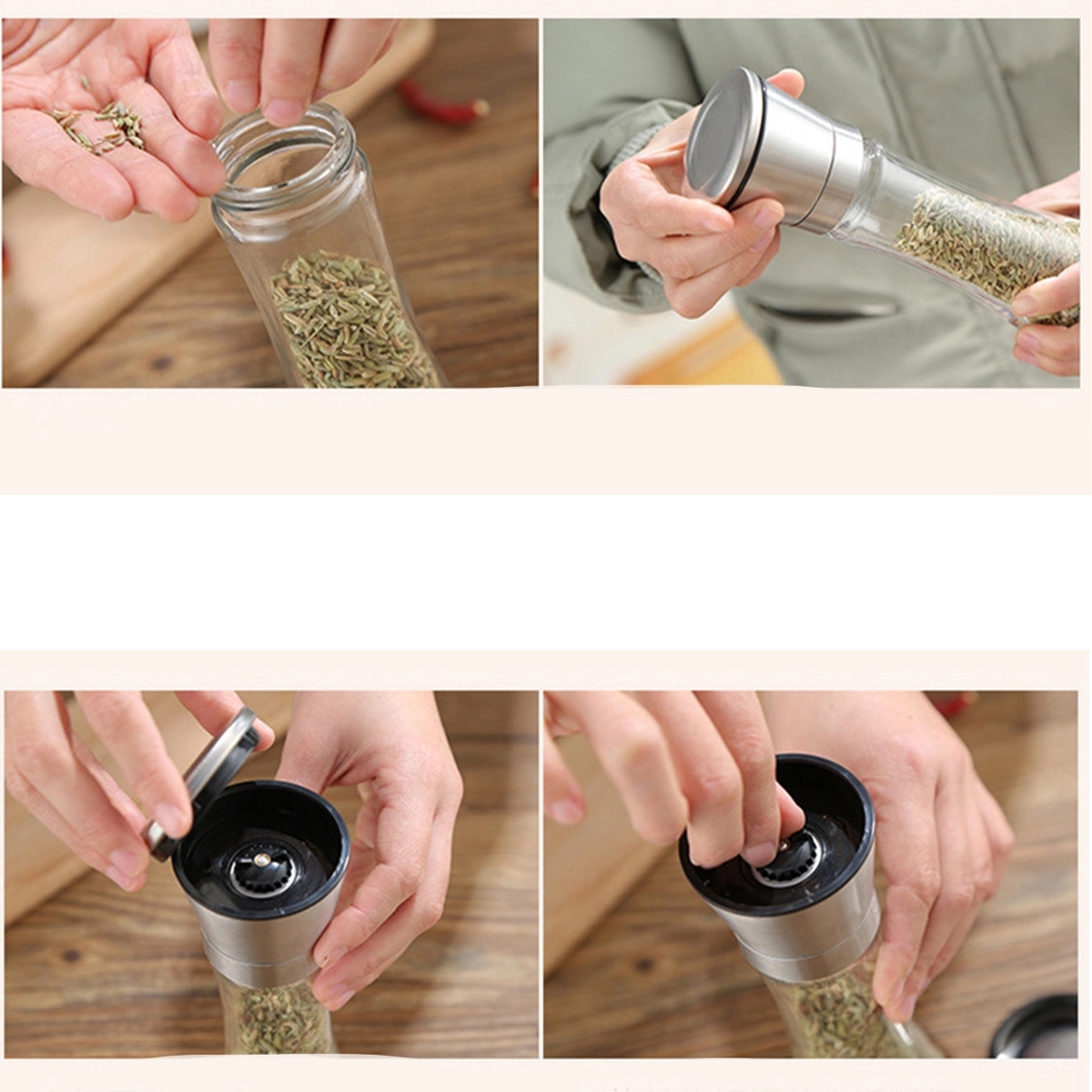 Stainless Steel Pepper Grinder 2