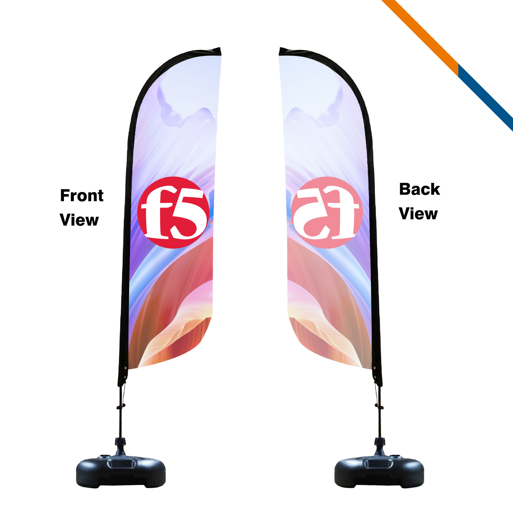 10' Veil Single-Sided Feather Flag 6