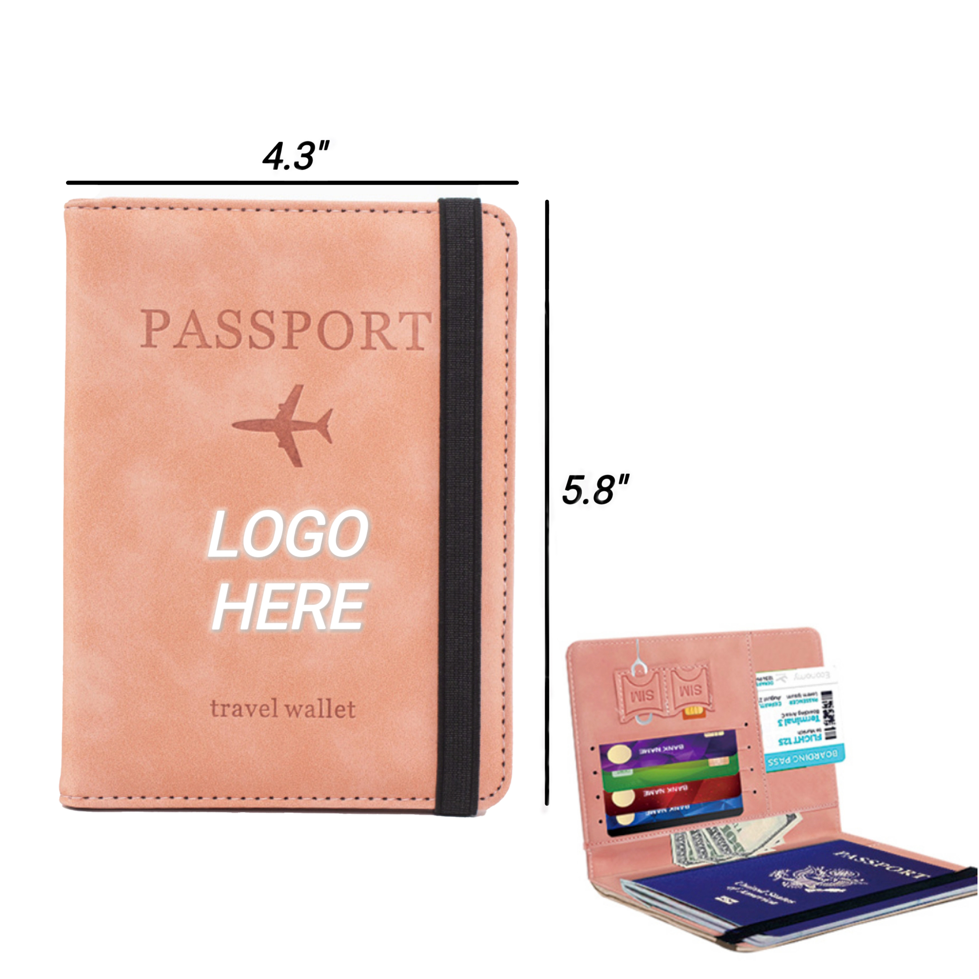 PU Leather Passport Holder Cover 3