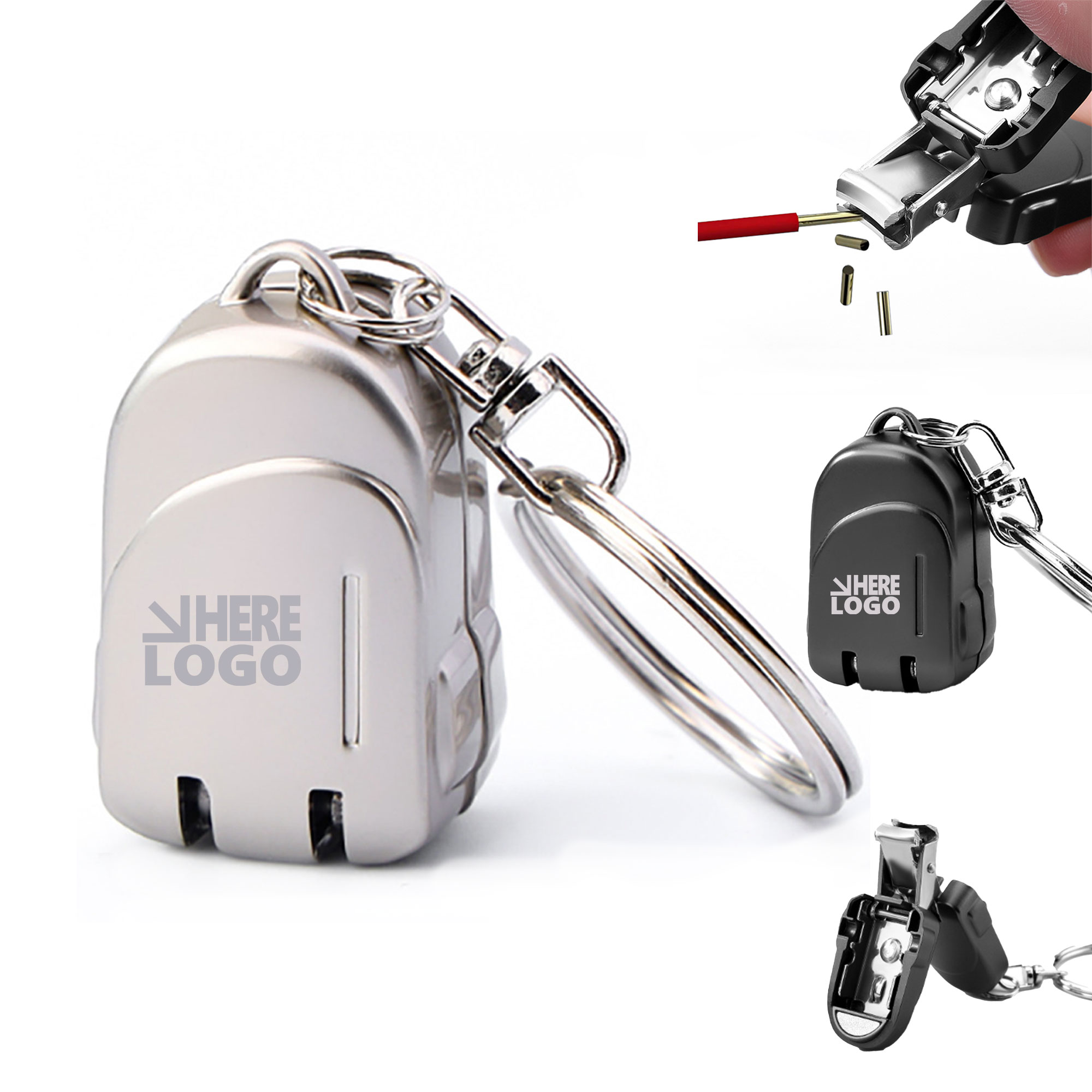 MOQ 20 Portable Nail Clipper Keychain 1