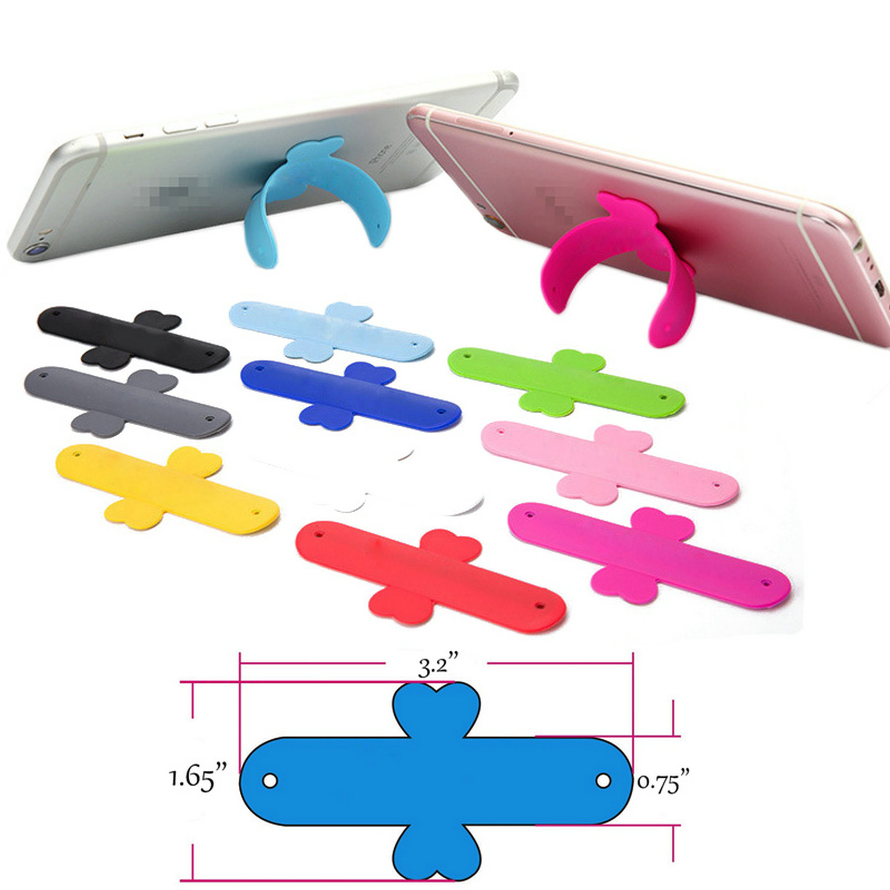 Silicone Stick On Slap Phone Stand 2