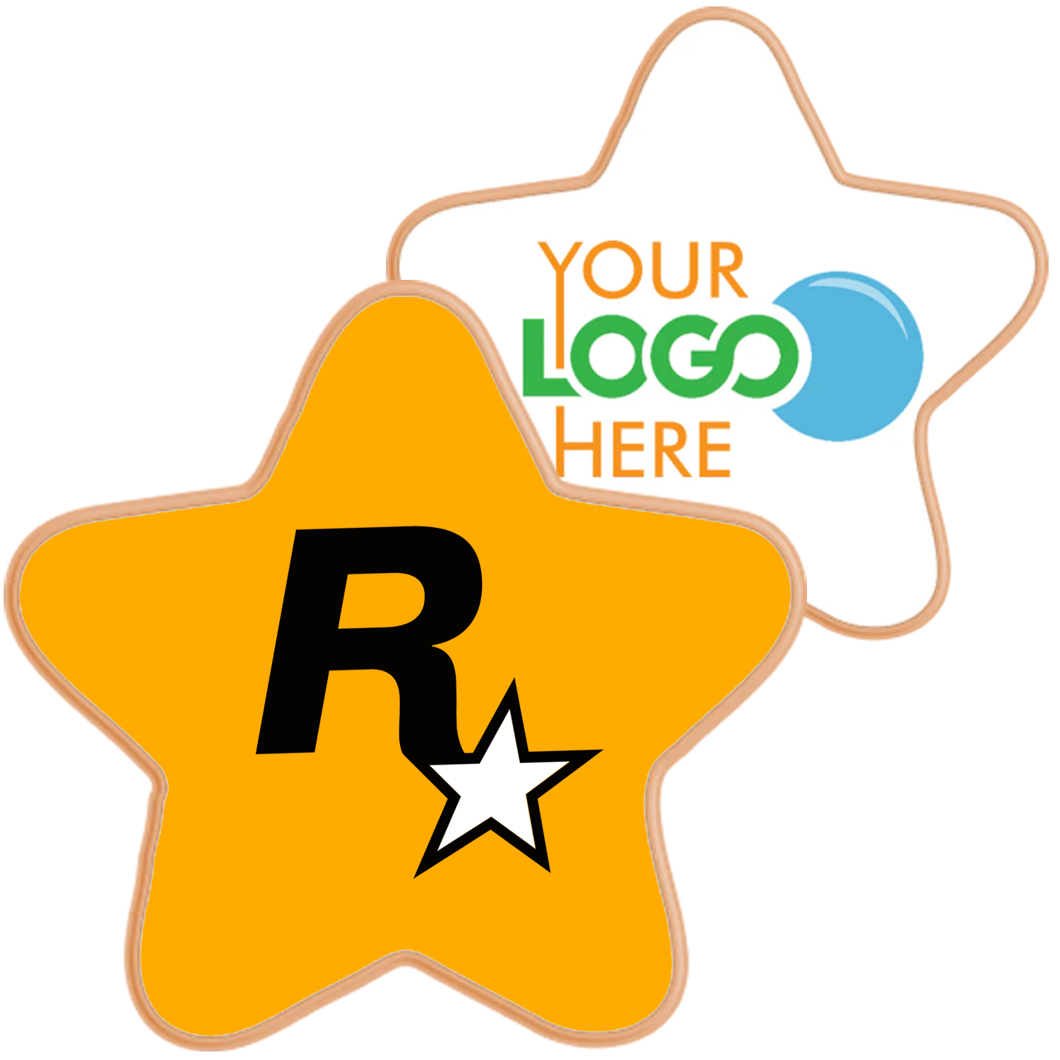 3.5" Star Logo Sugar Cookie 1