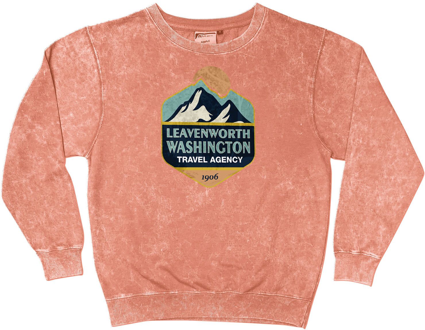 ACID WASHED CREW NECK SWEATSHIRT - SCREEN 19