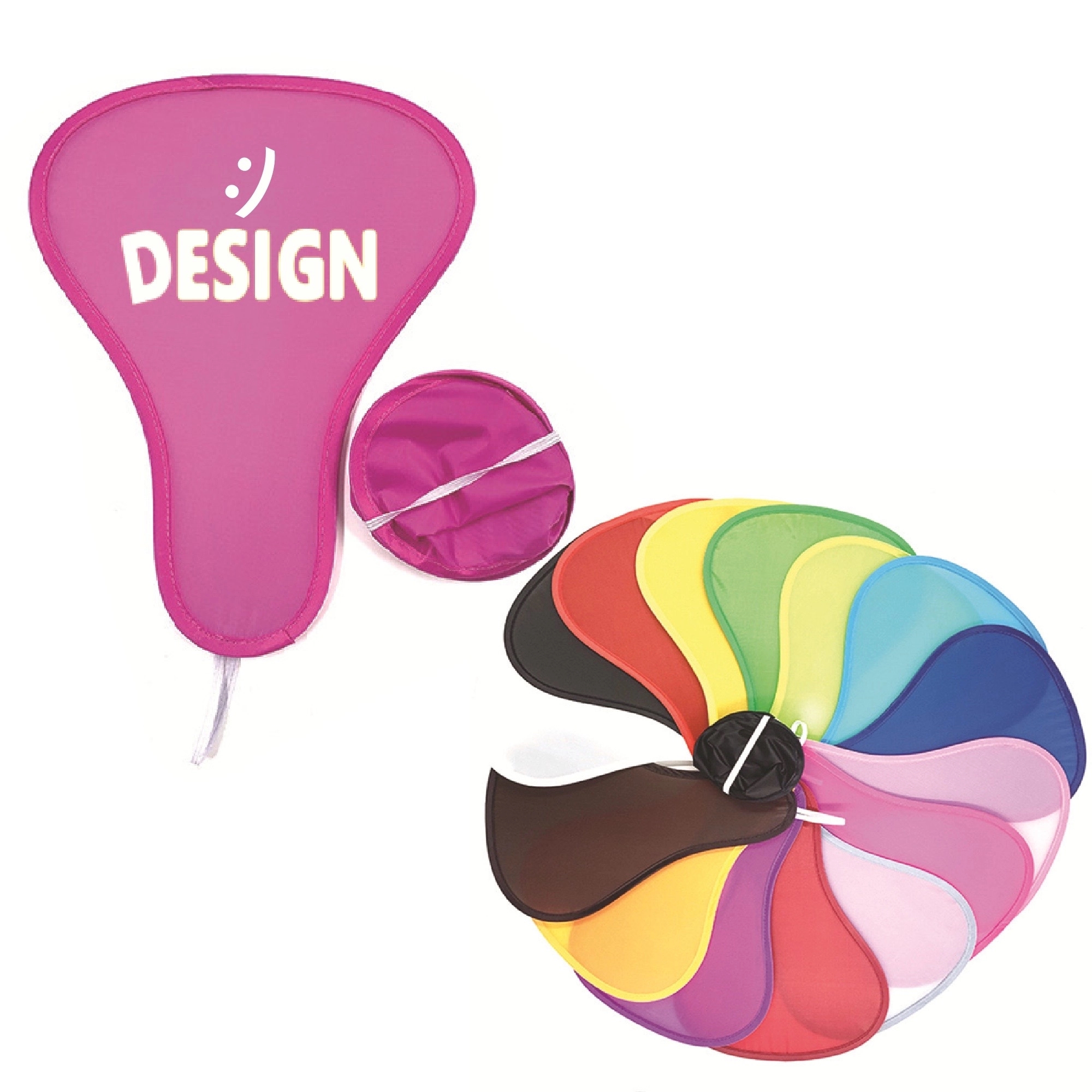 Gourd Shape Flip-Out Flyer Fan MOQ 50PCS