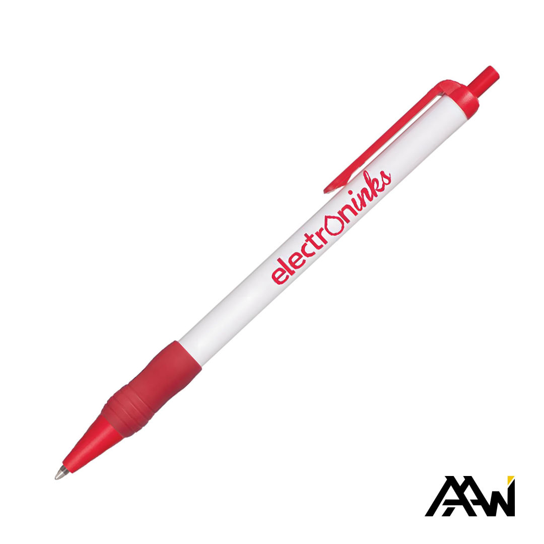 Value Slim Grip Pen w/Glossy Barrel & Matte Colored Trim 22