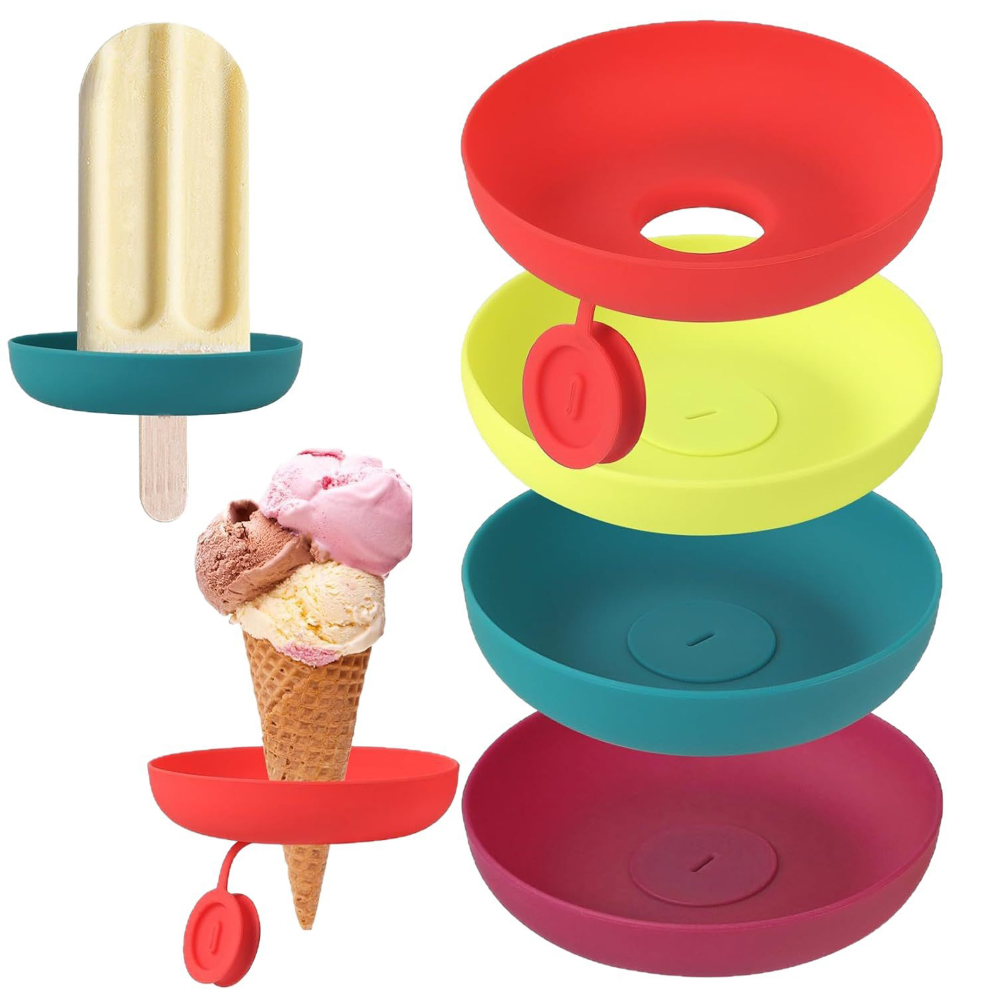 MOQ100 Silicone Ice Cream Holder 3