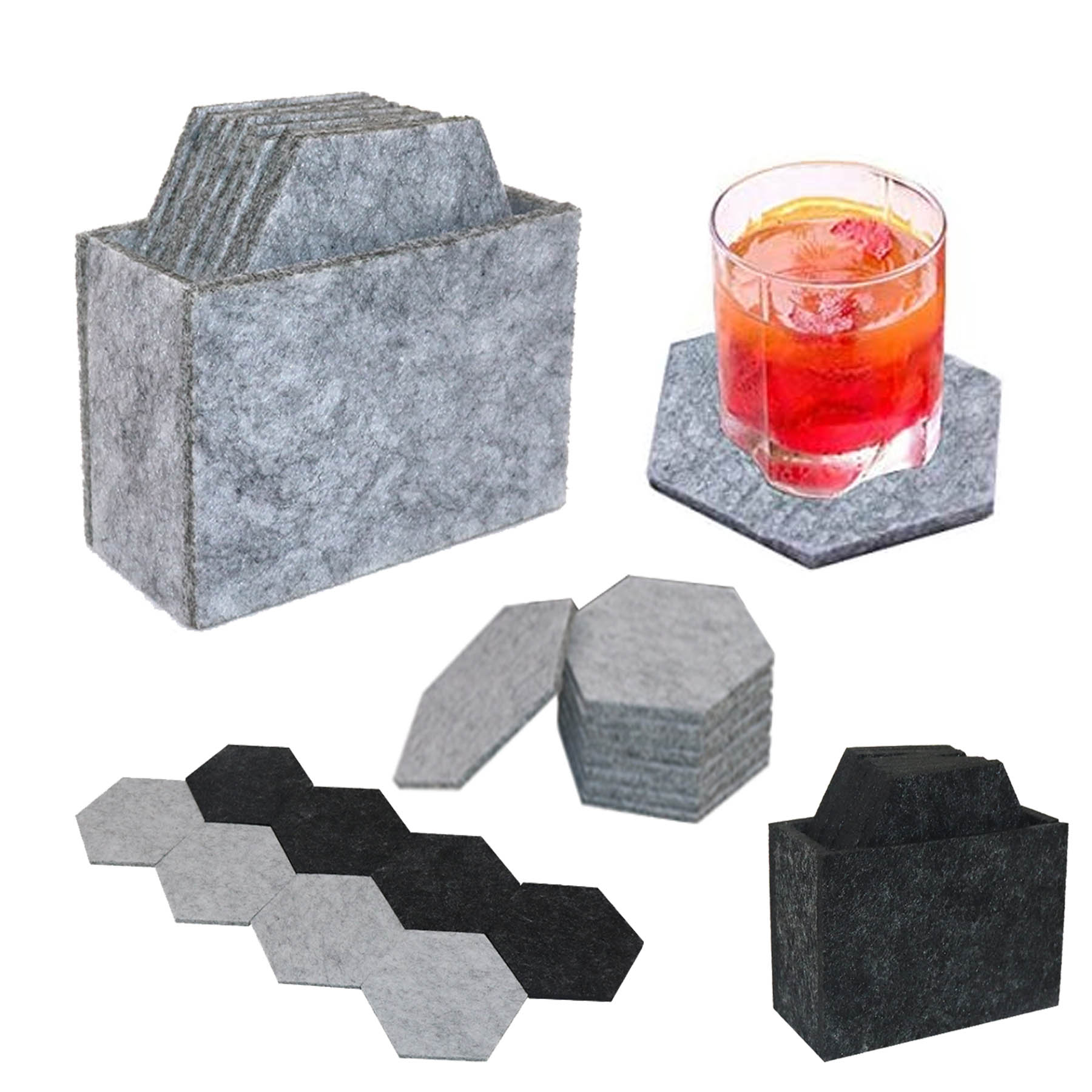 Felt Coasters Set Of 8 2