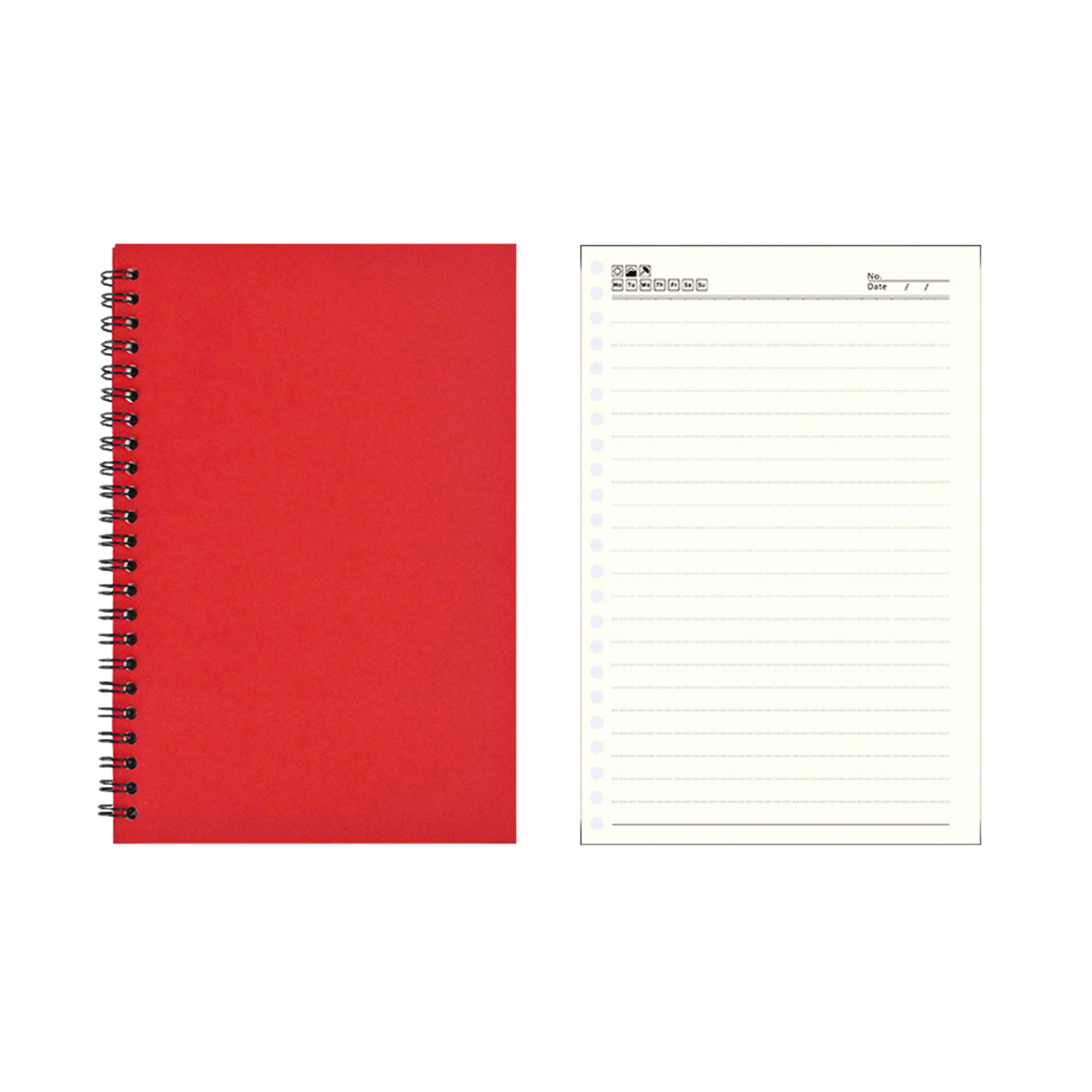 A5 Spiral Notebook With Kraft Paper Cover 12