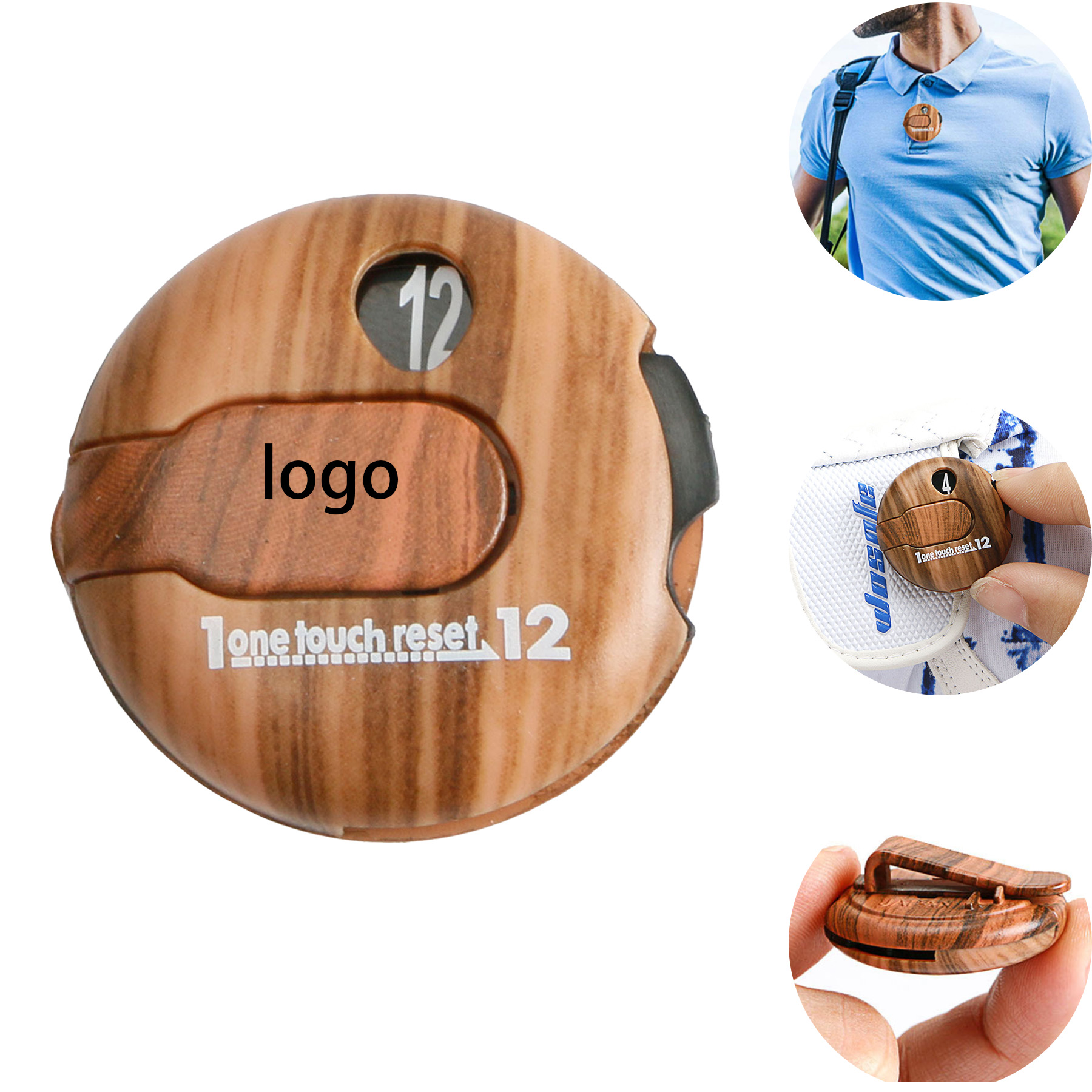 Wood Grain Golf Score Counter 1
