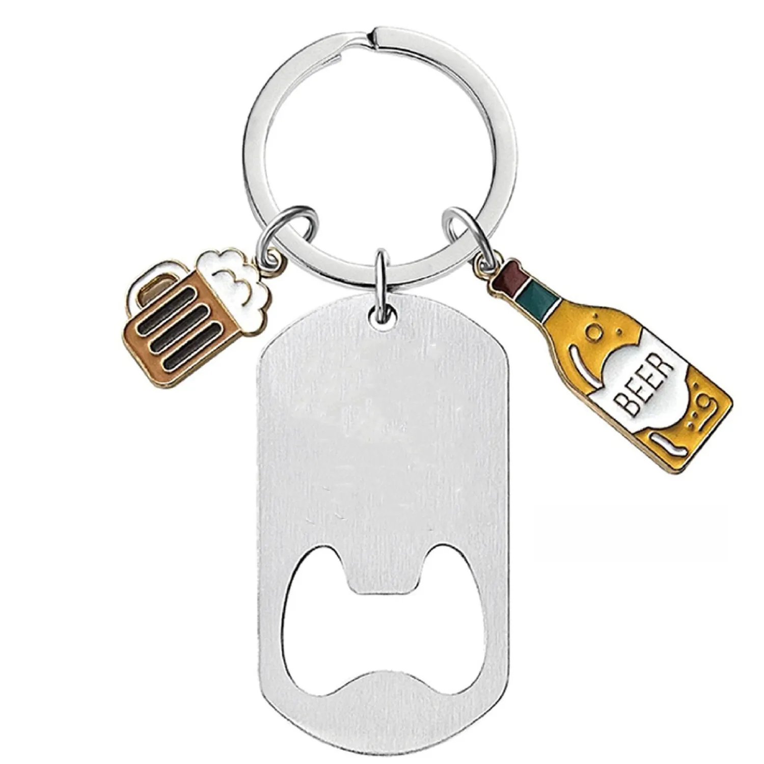 Stainless Steel Bottle Opener Keychain 3