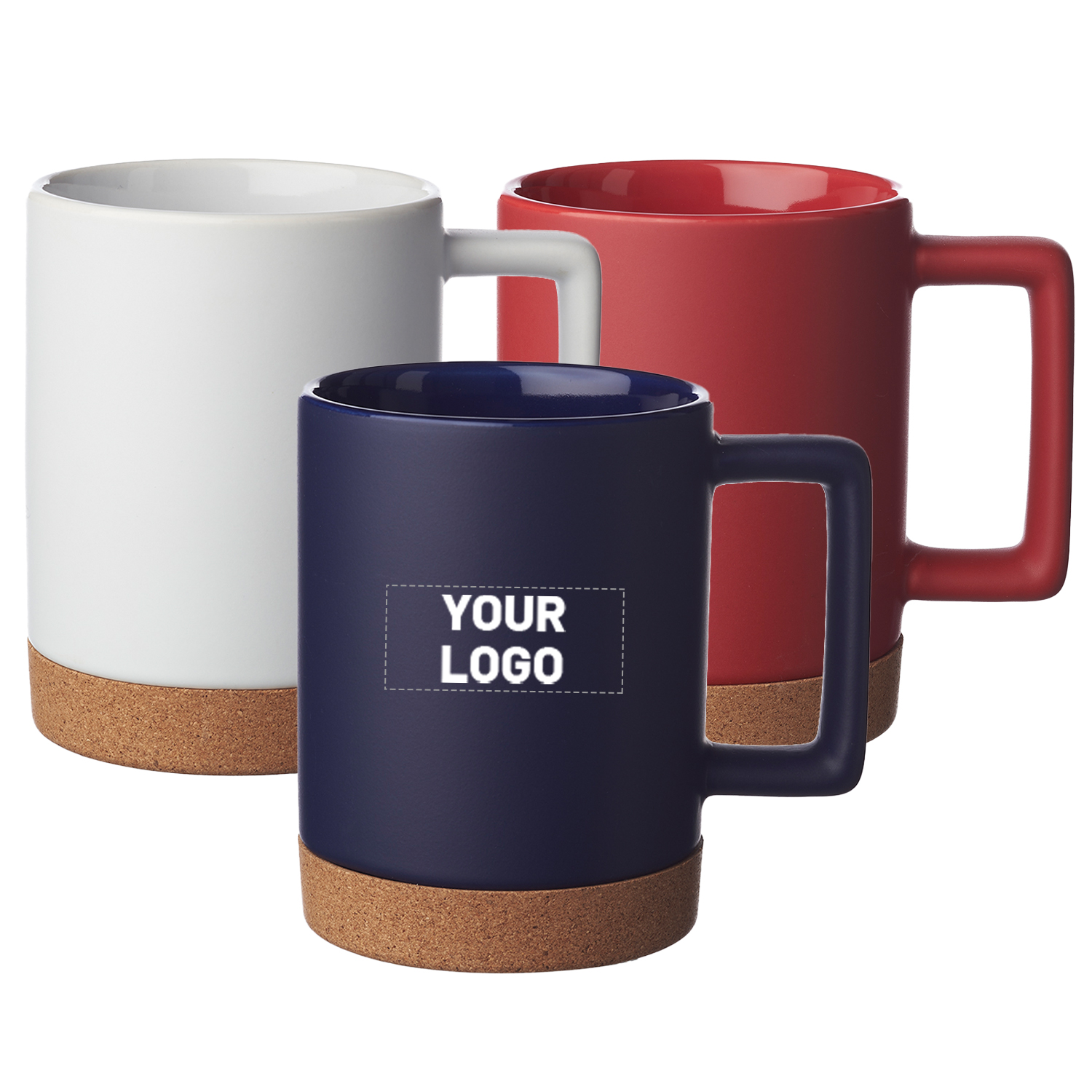Matte Cork Base Ceramic Mug, 15 oz. 4