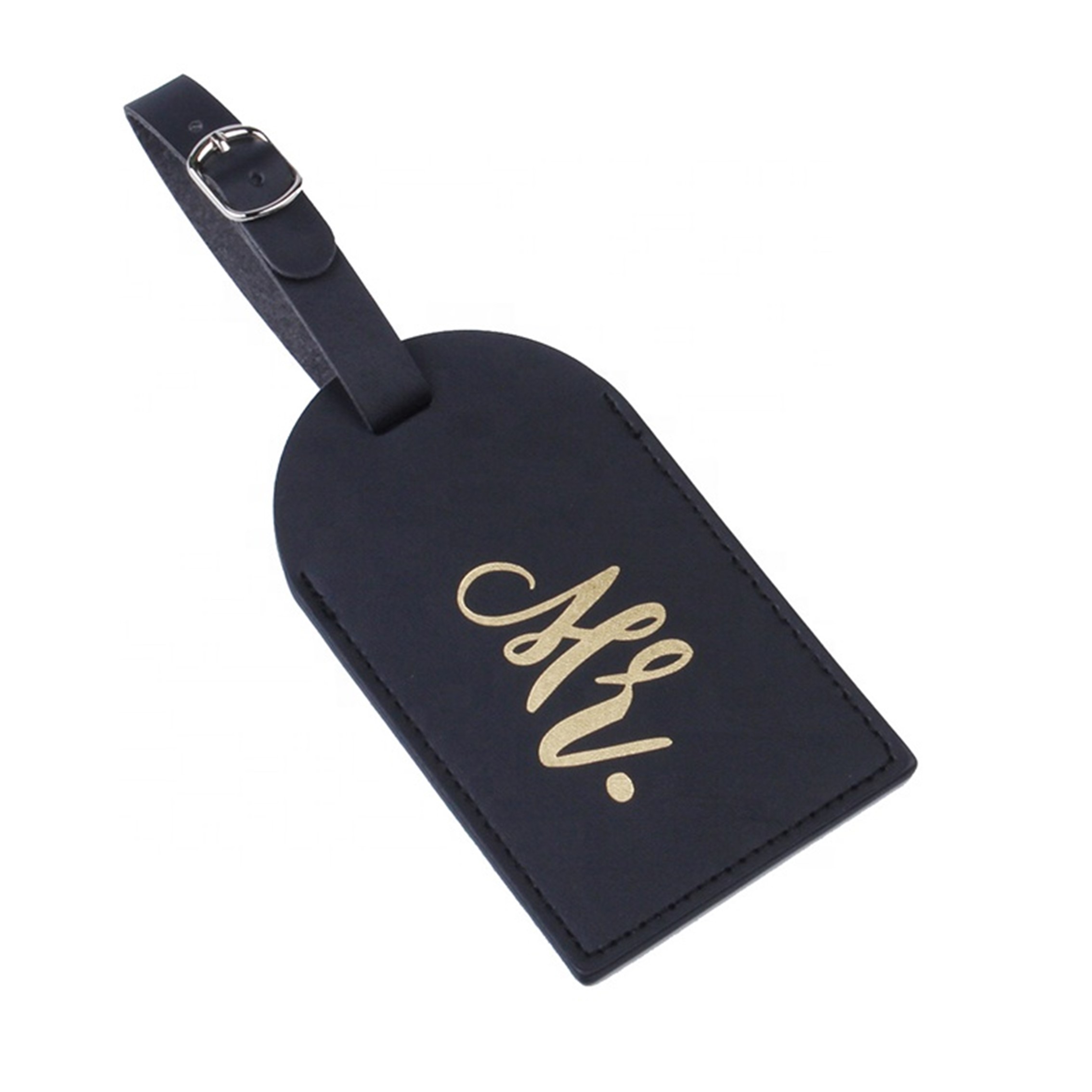 Custom Leather Luggage Tag Baggage Claim Tag 3