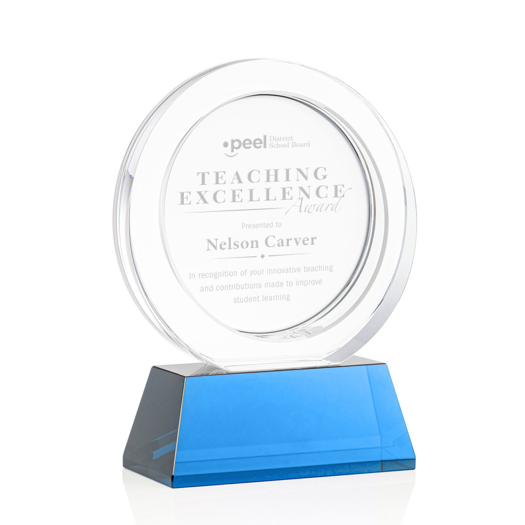 Templeton Award on Base - Sky Blue