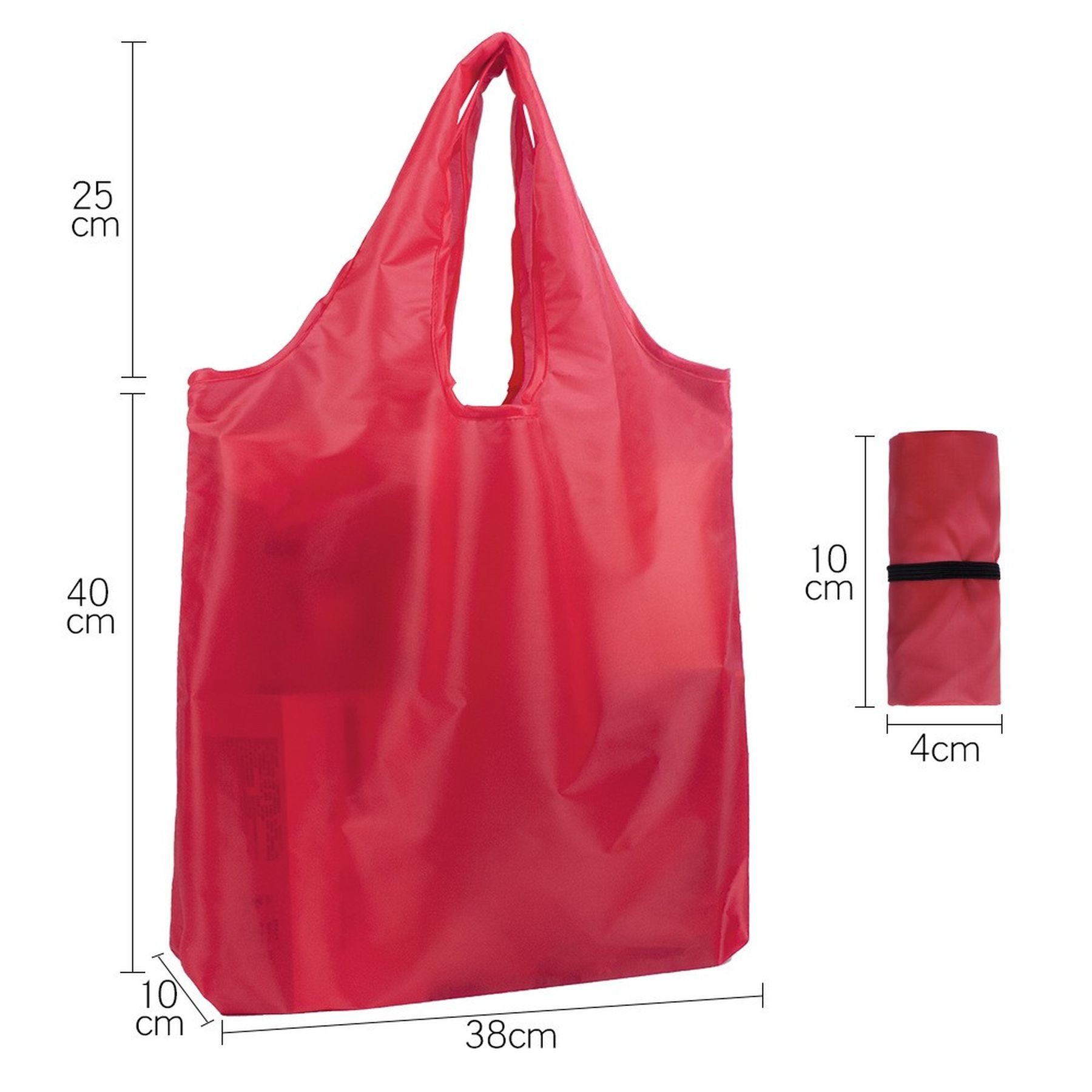 Reusable Grocery Bag Foldable Shopping Bag With Elastic Band 2