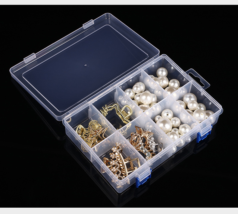 8 Grids Plastic Clear Organizer Box 4