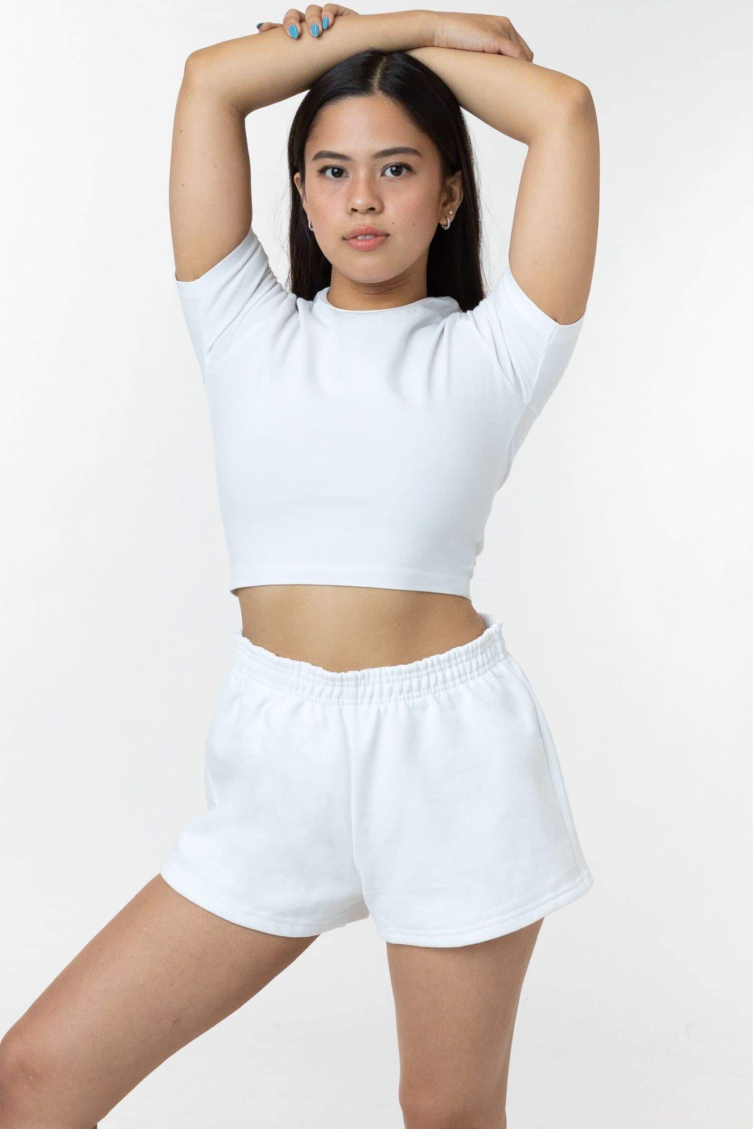 WOMEN'S 14 OZ HEAVY FLEECE SHORT SHORTS 3