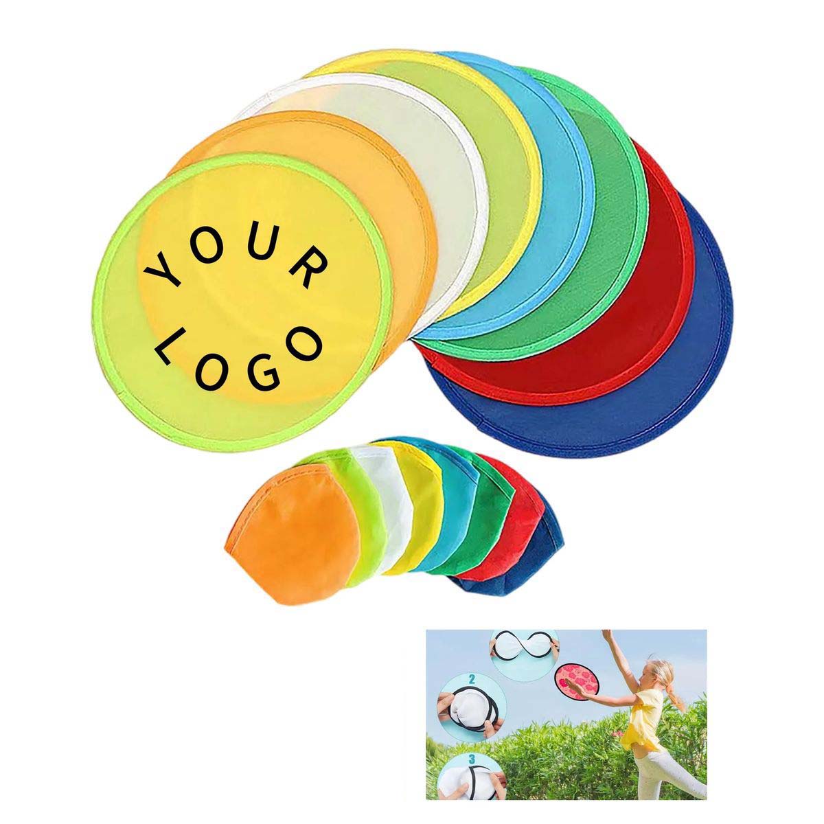 Nylon Flying Disc with Fan Function 2