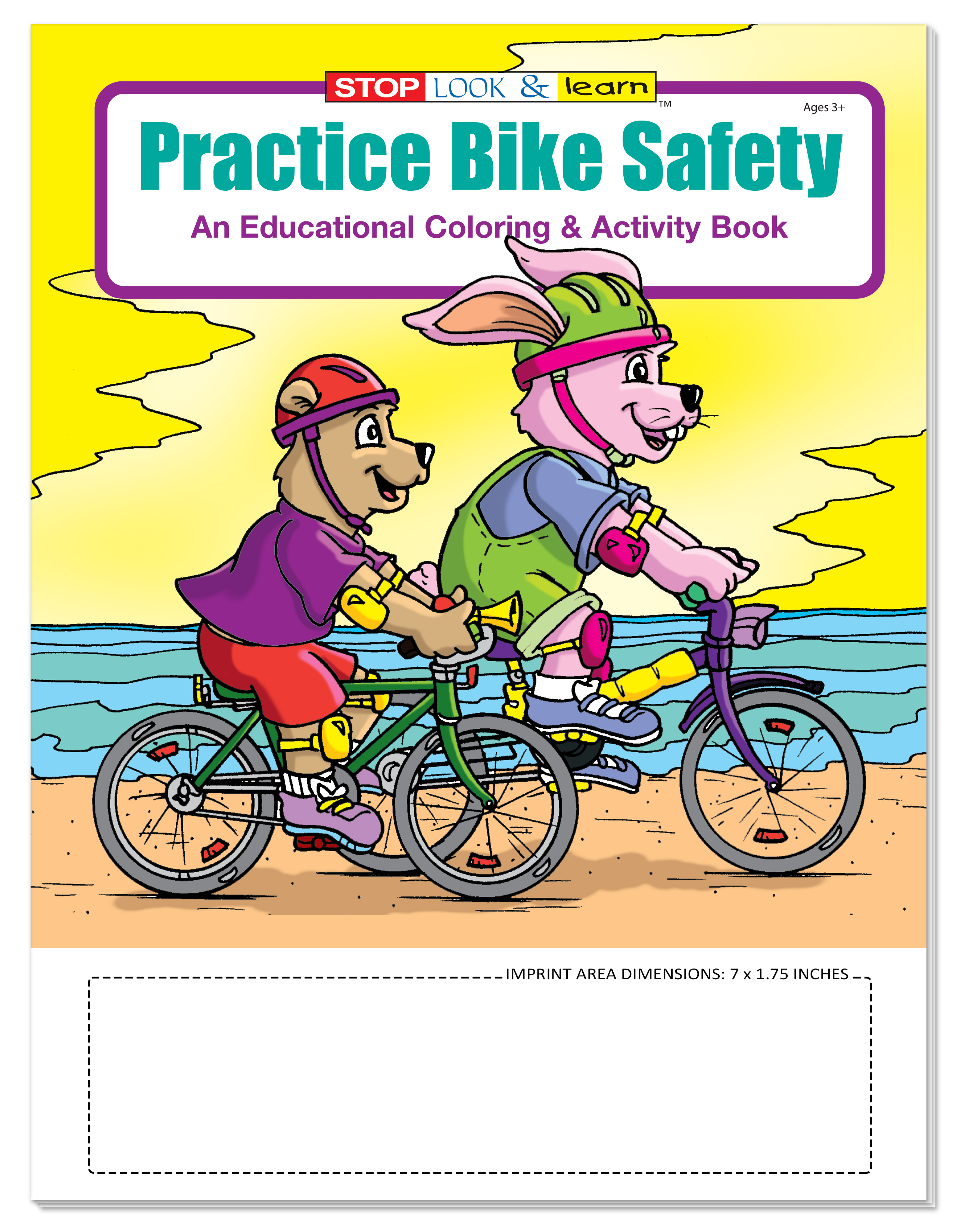 COLORING SET - Practice Bike Safety Coloring Book Fun Pack 4