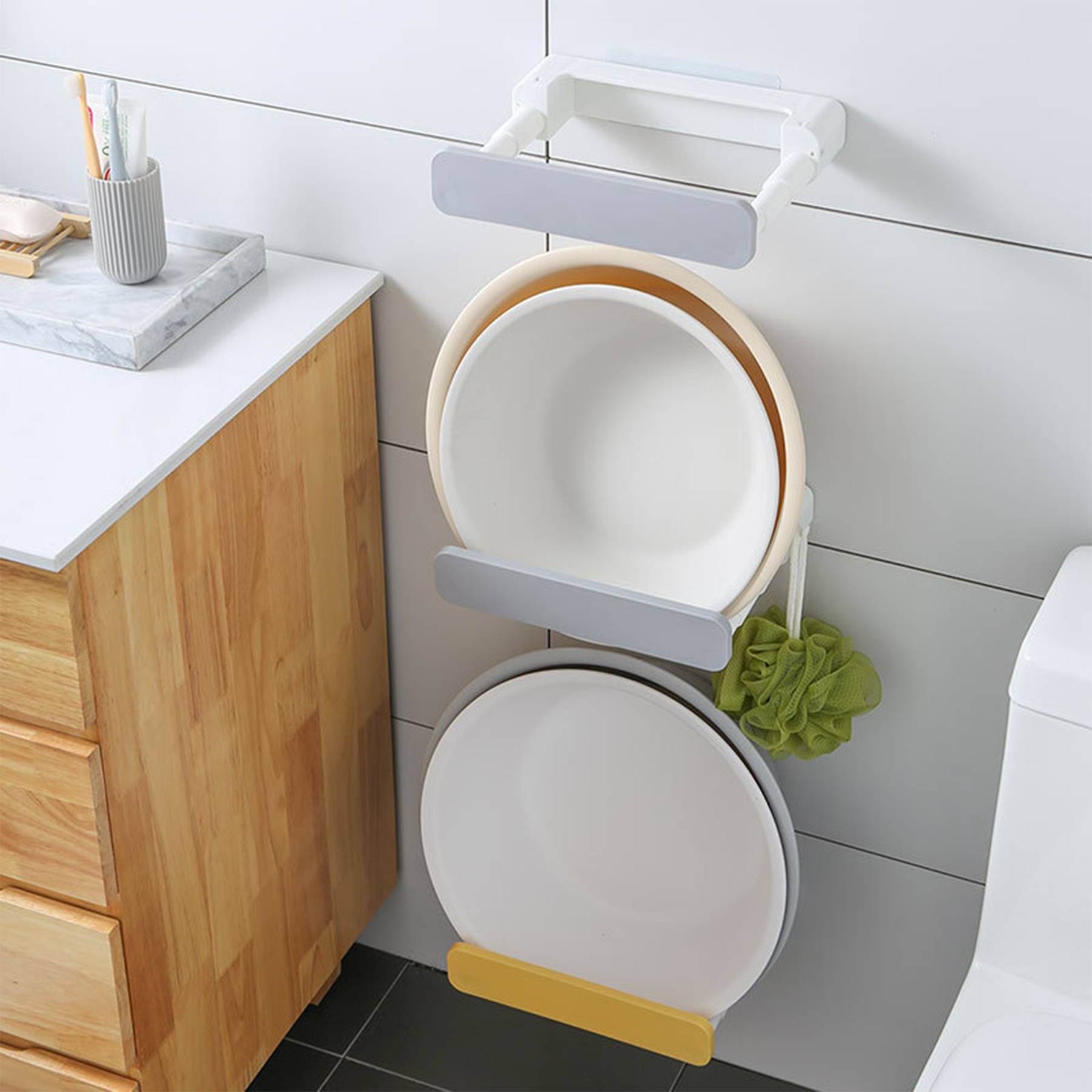 Abs Wall-mounted retractable shelves 3