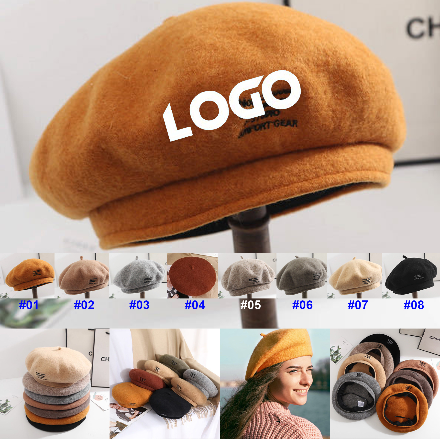 French Beret Vintage Beret Hat