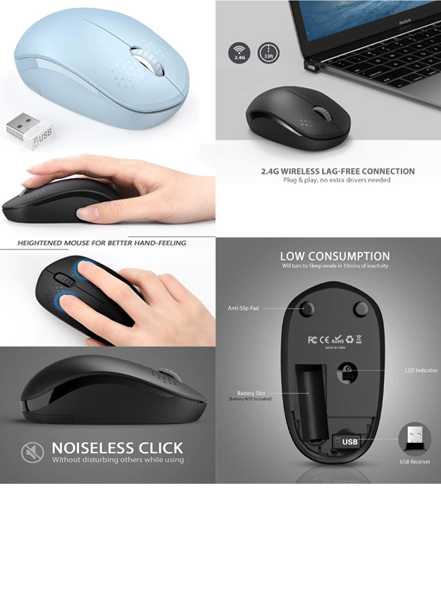 iBank ® Wireless Mouse for Laptop, PC, Tablet, Computer and Mac 2