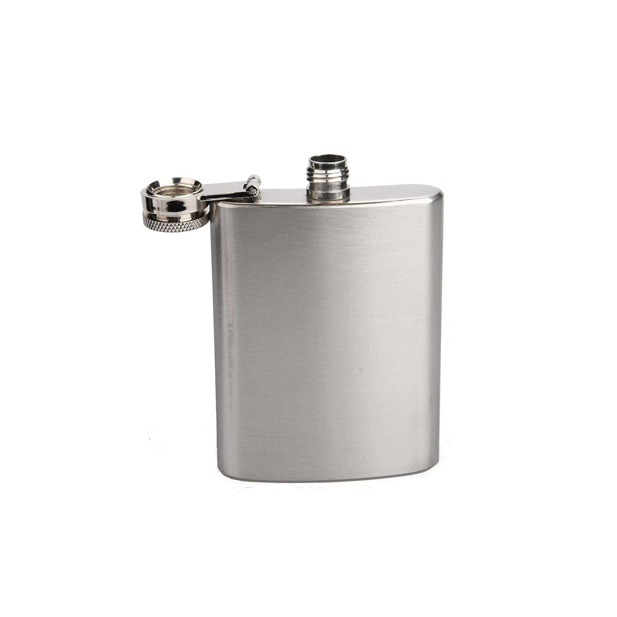 8 oz Stainless Steel Hip Flask For Camping, Hiking And Adventure, custom water bottle with logo imprint 2