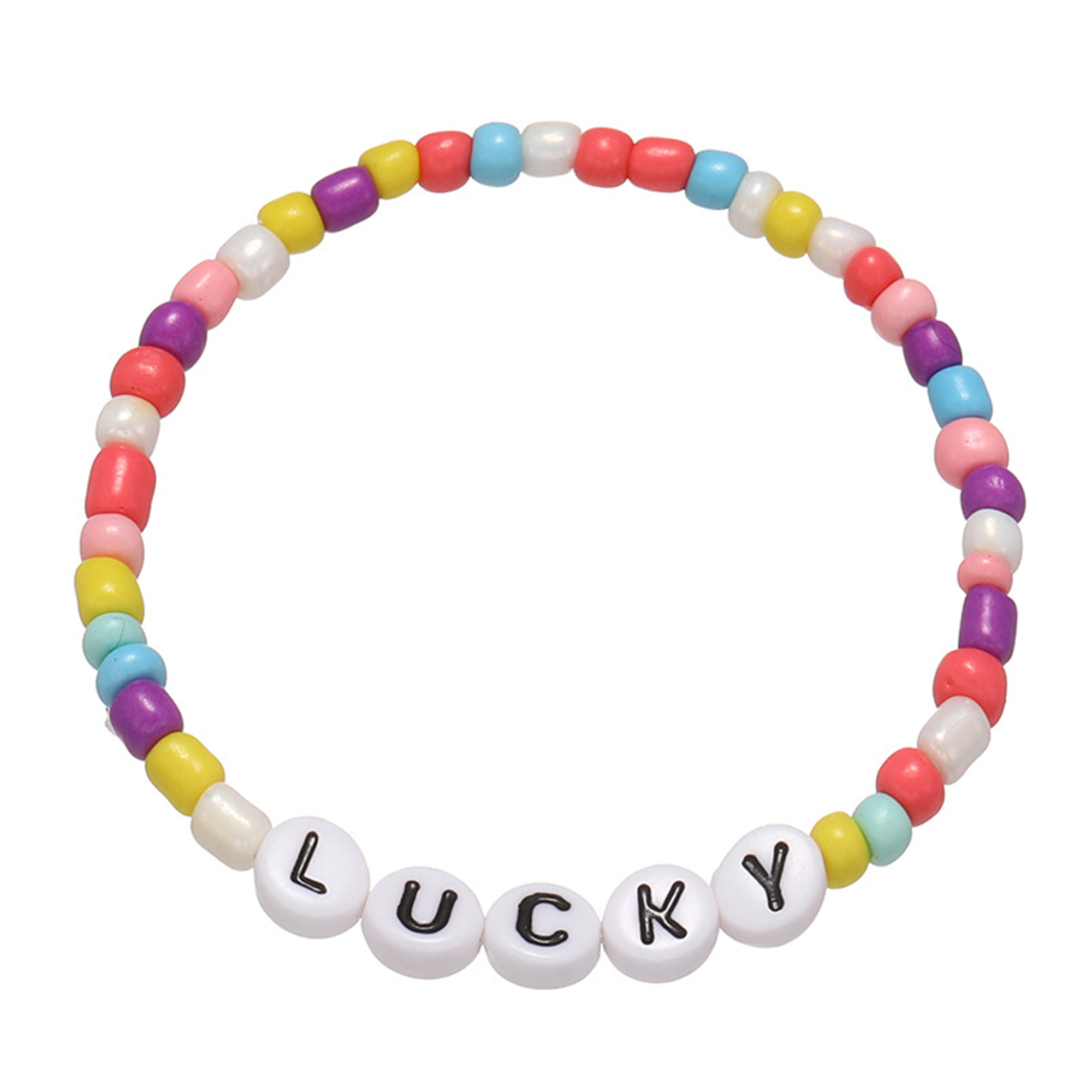 Vibrant Letter Bead Bracelet for Children 2